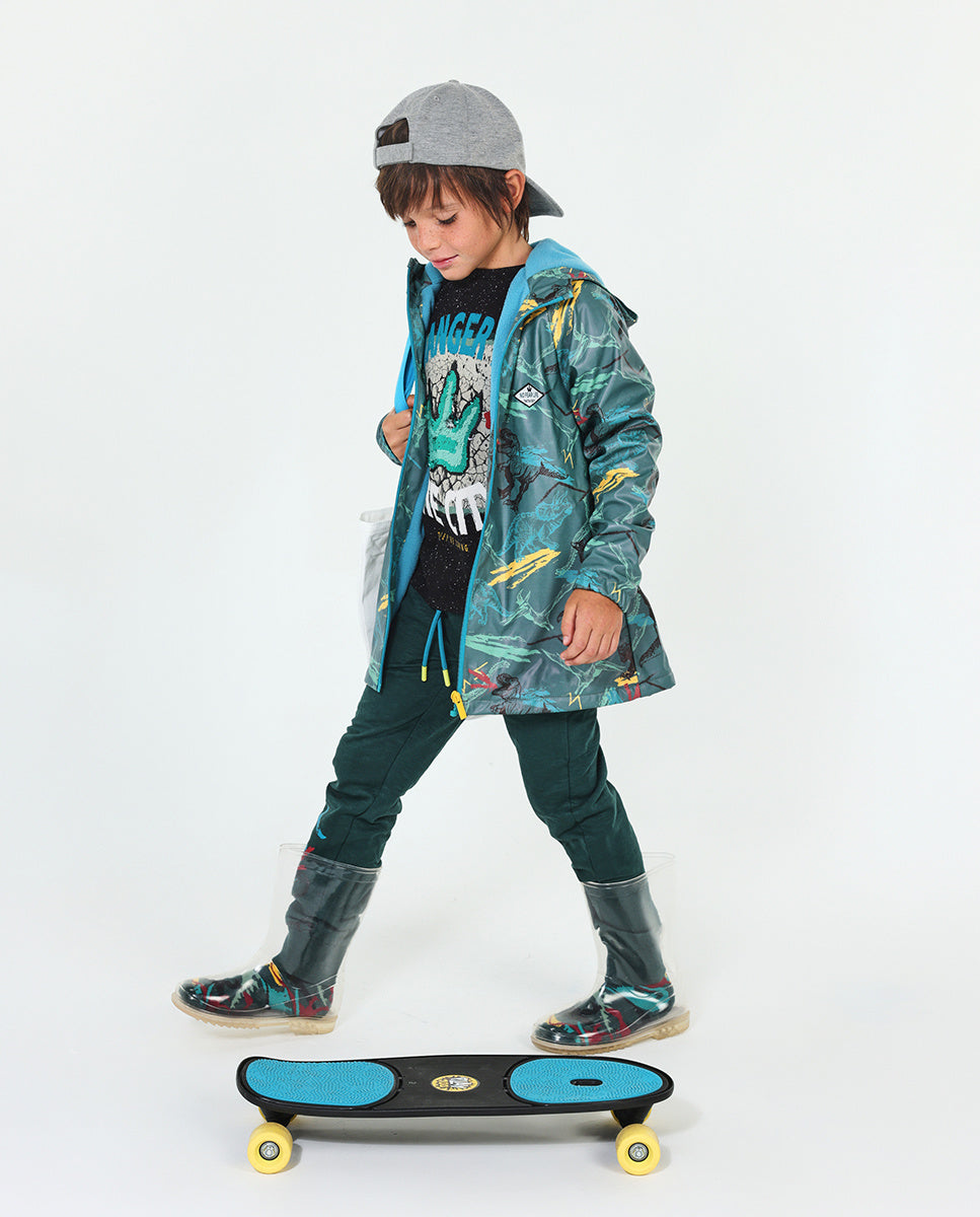 Chubasquero verde niño New Era