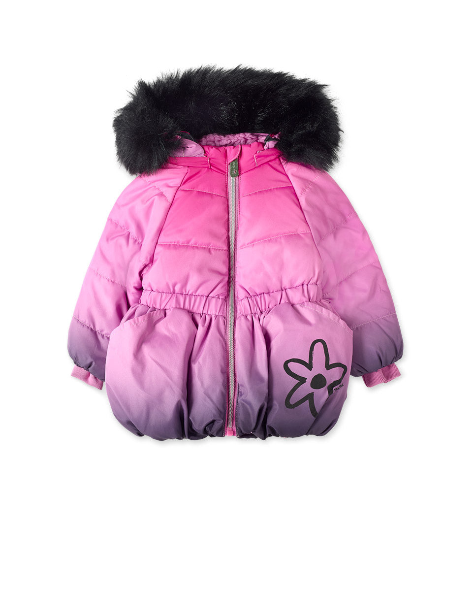 Parka acolchada rosa niña Big Hugs