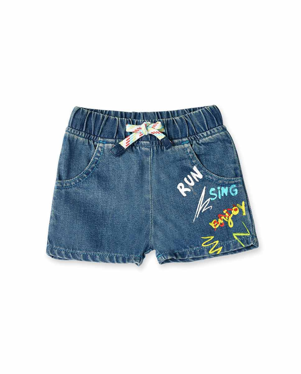 Bermuda denim azul niño Run Sing Jump