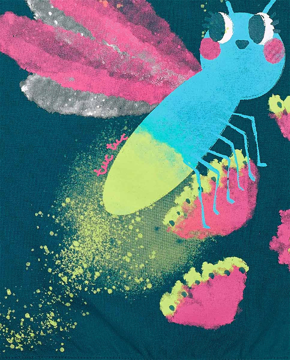 Camiseta punto verde oscuro niña Tropadelic