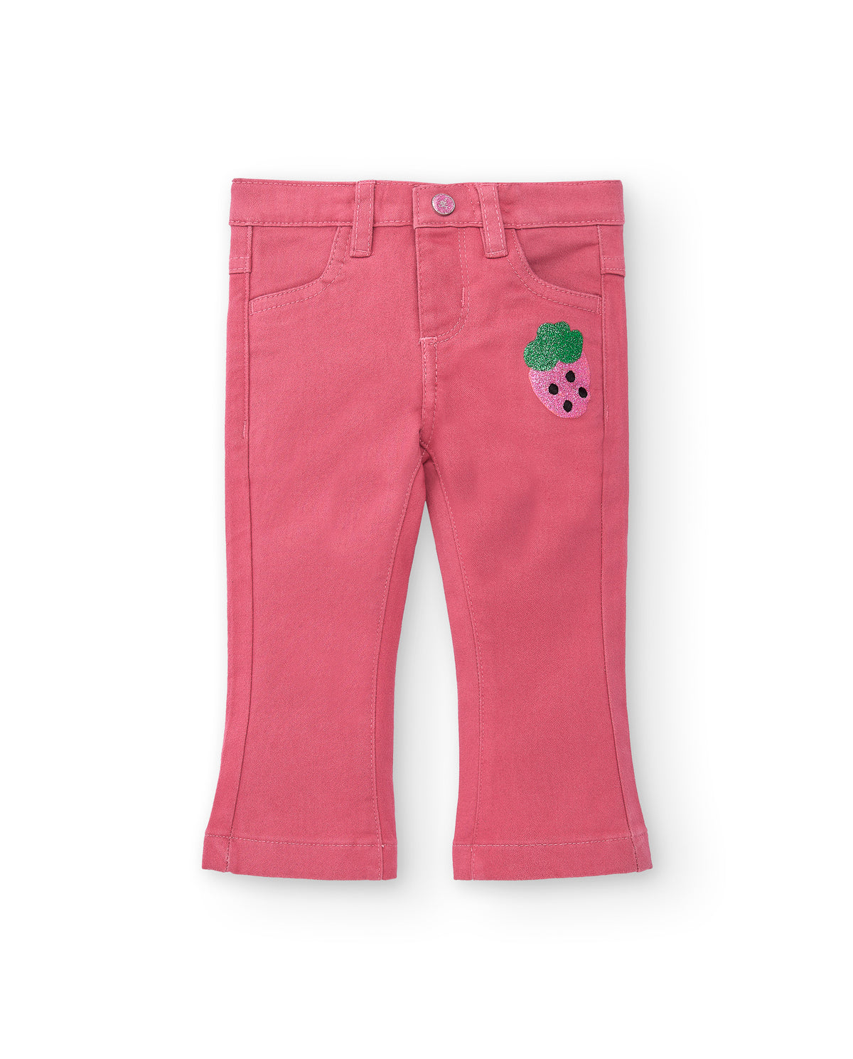 Pantalón denim rosa niña Creamy Ice