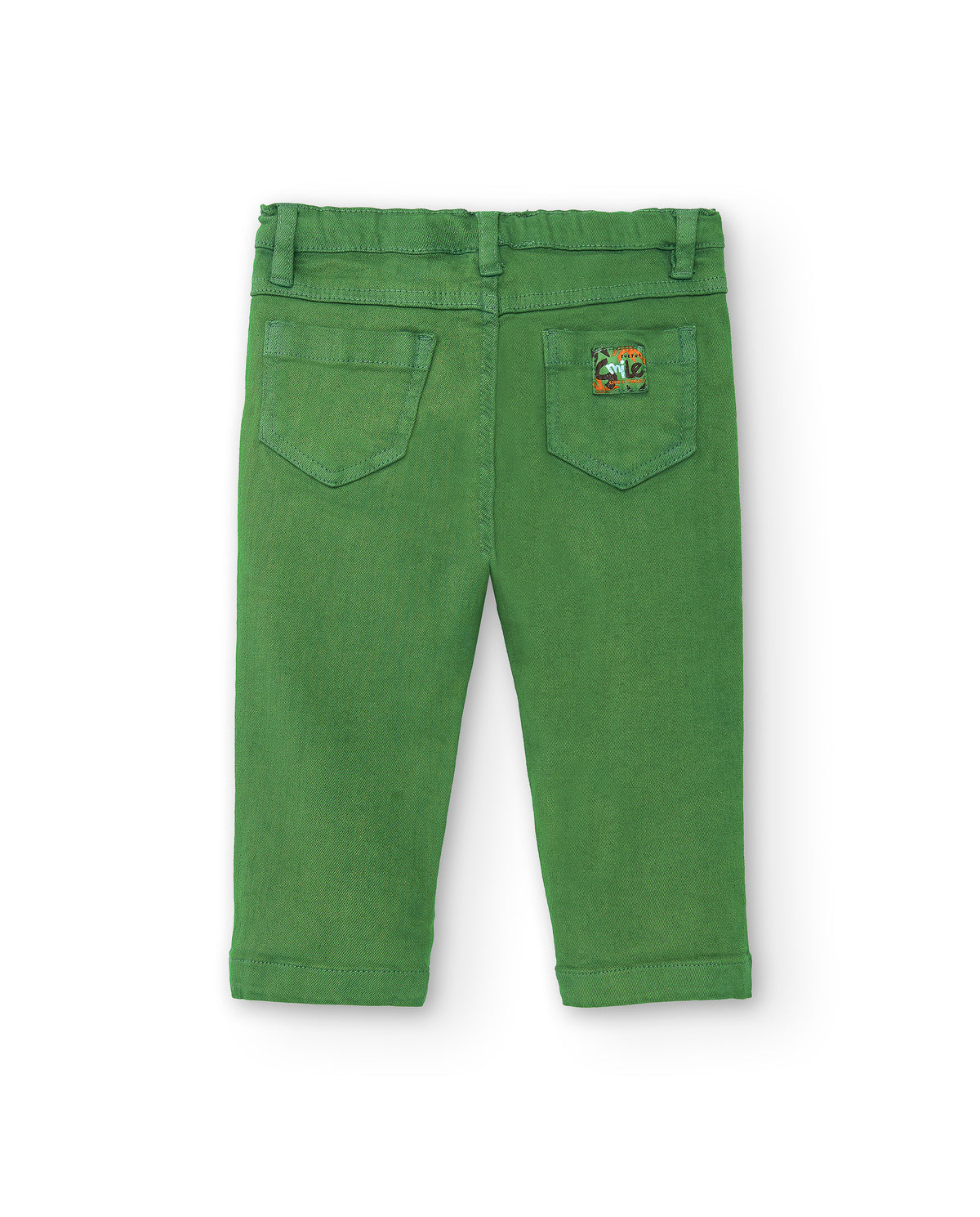 Pantalón denim verde niño Banana Records