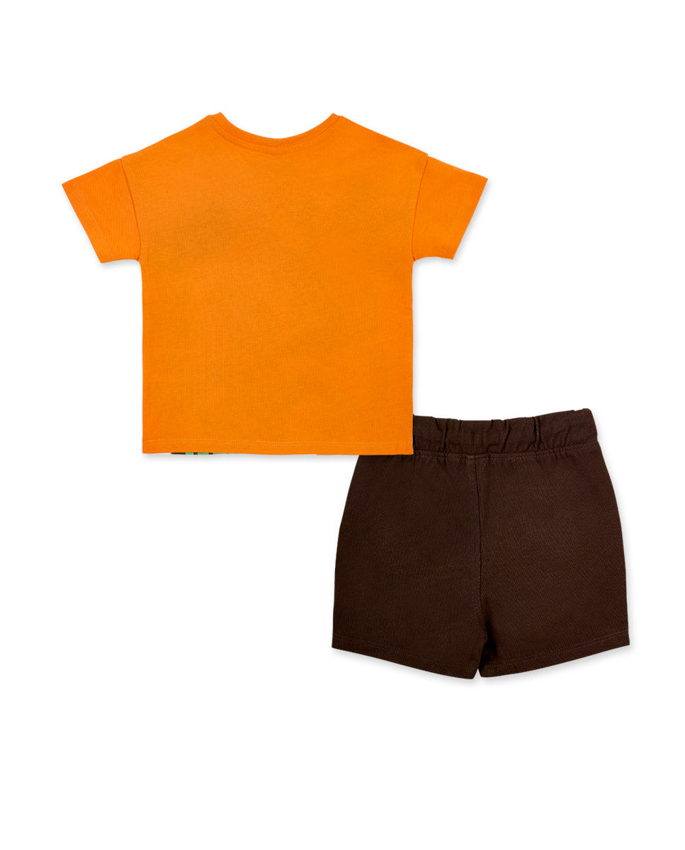 Conjunto punto naranja niño Banana Records