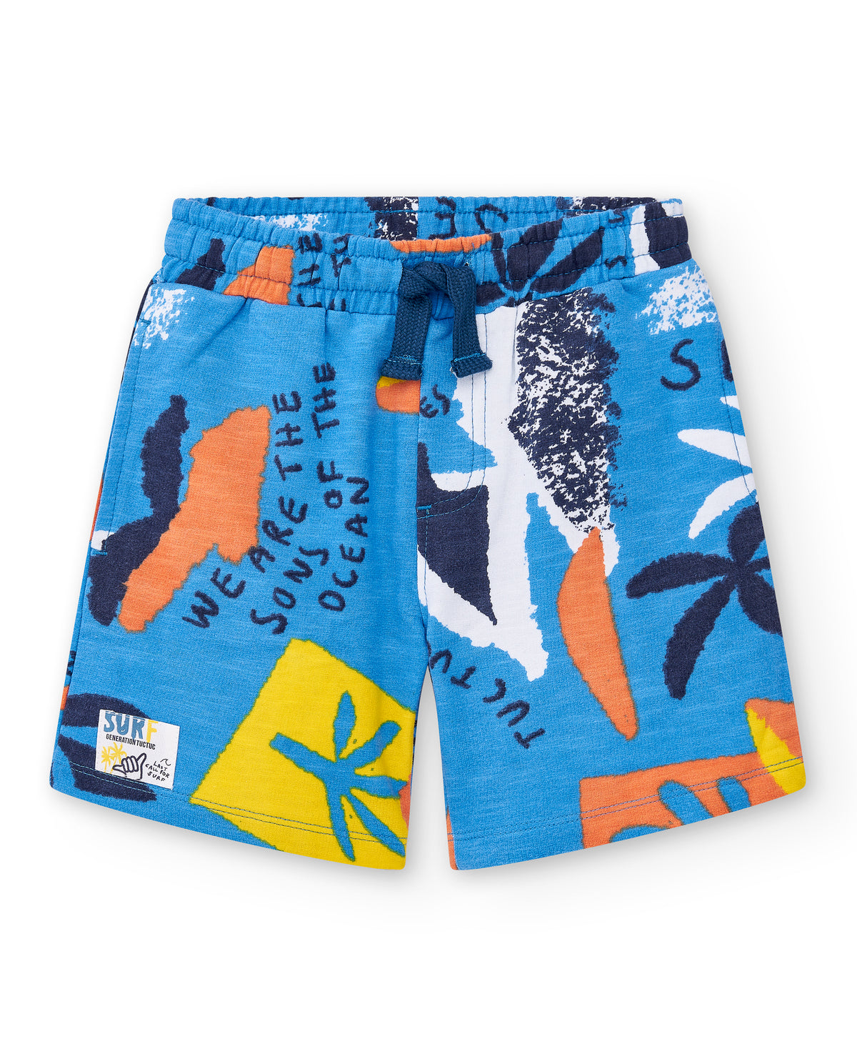 Bermuda felpa azul niño Sons of Fun