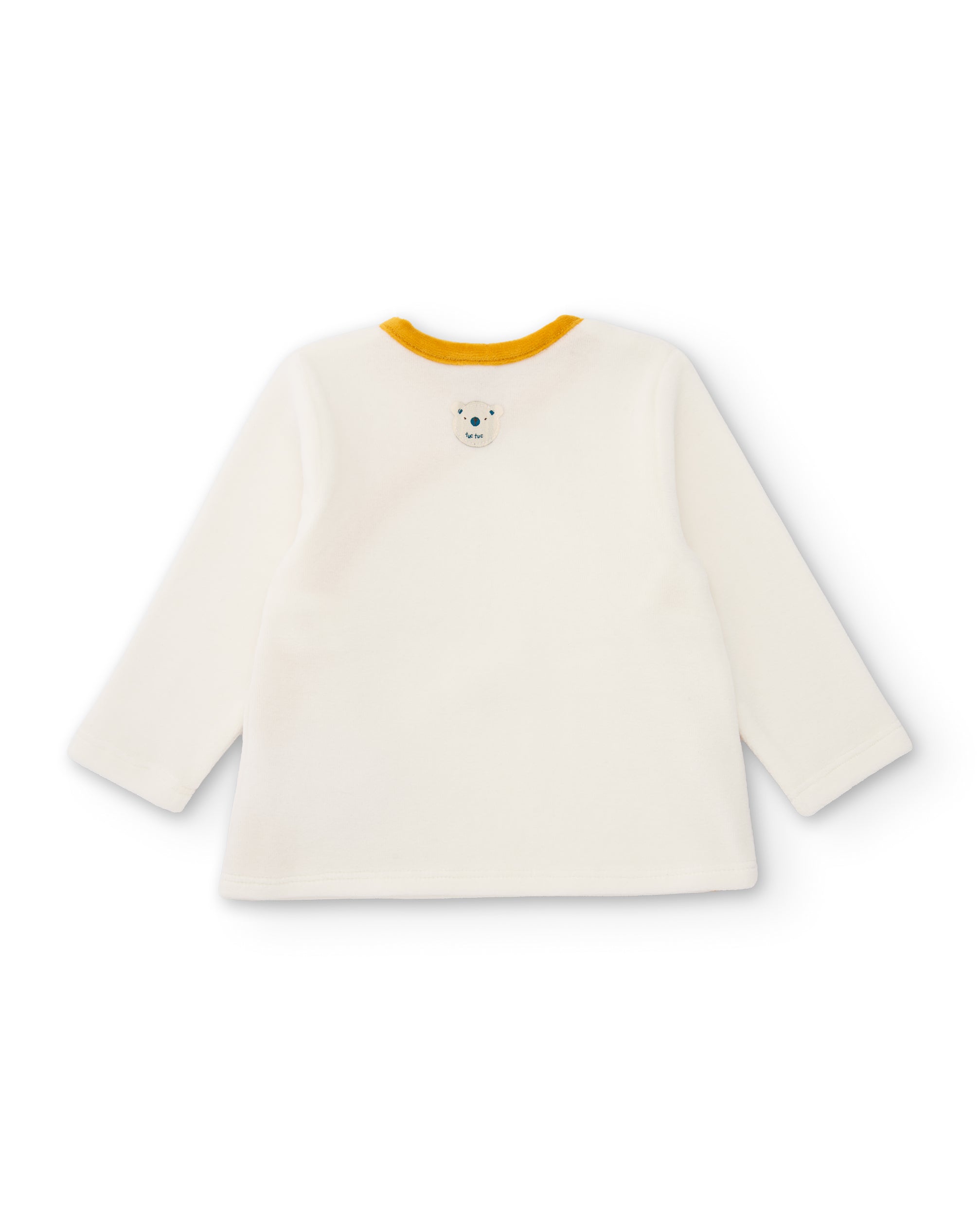 Conjunto de punto de bebé con camiseta cruzada