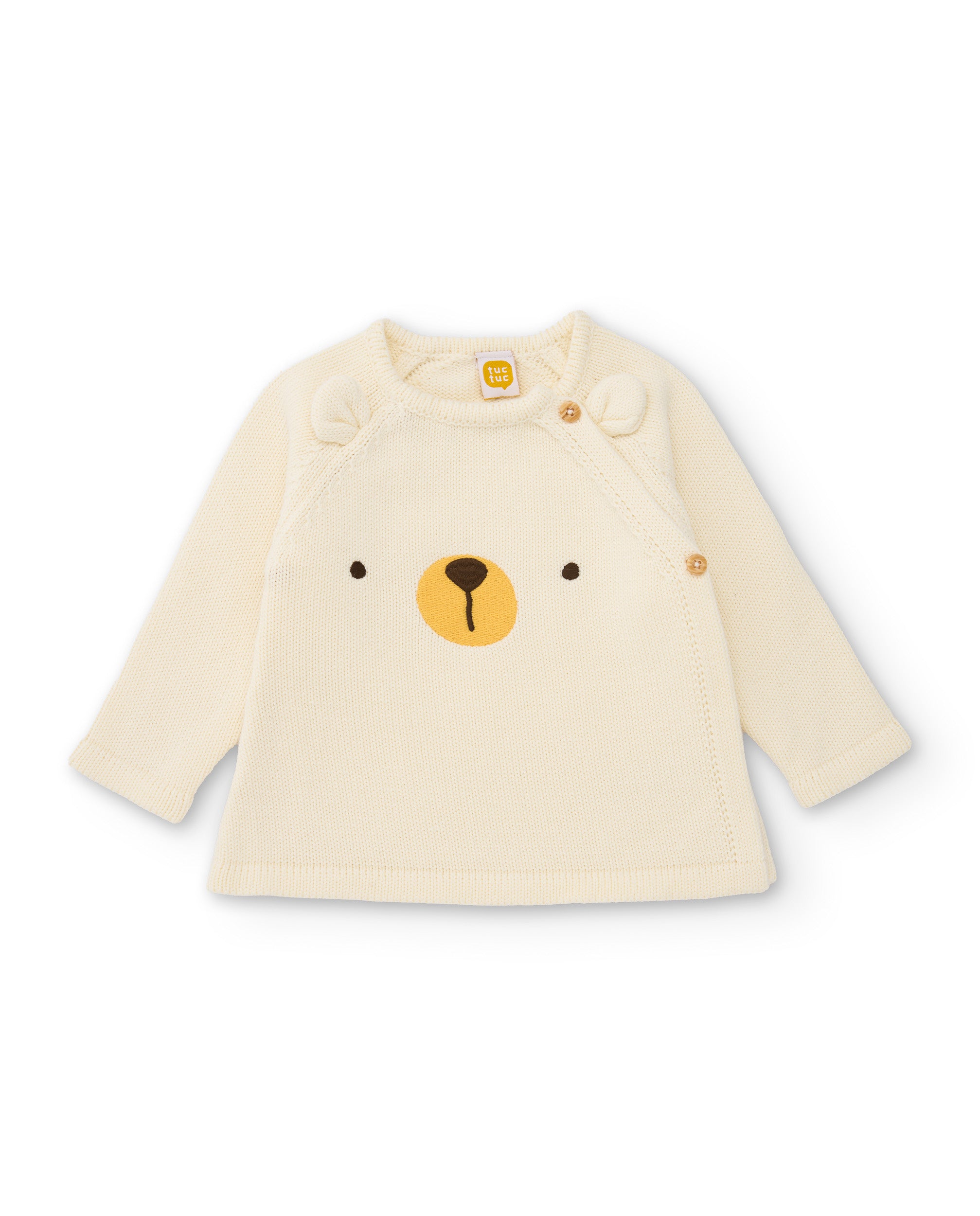 Conjunto de felpa de bebé con detalle de oso