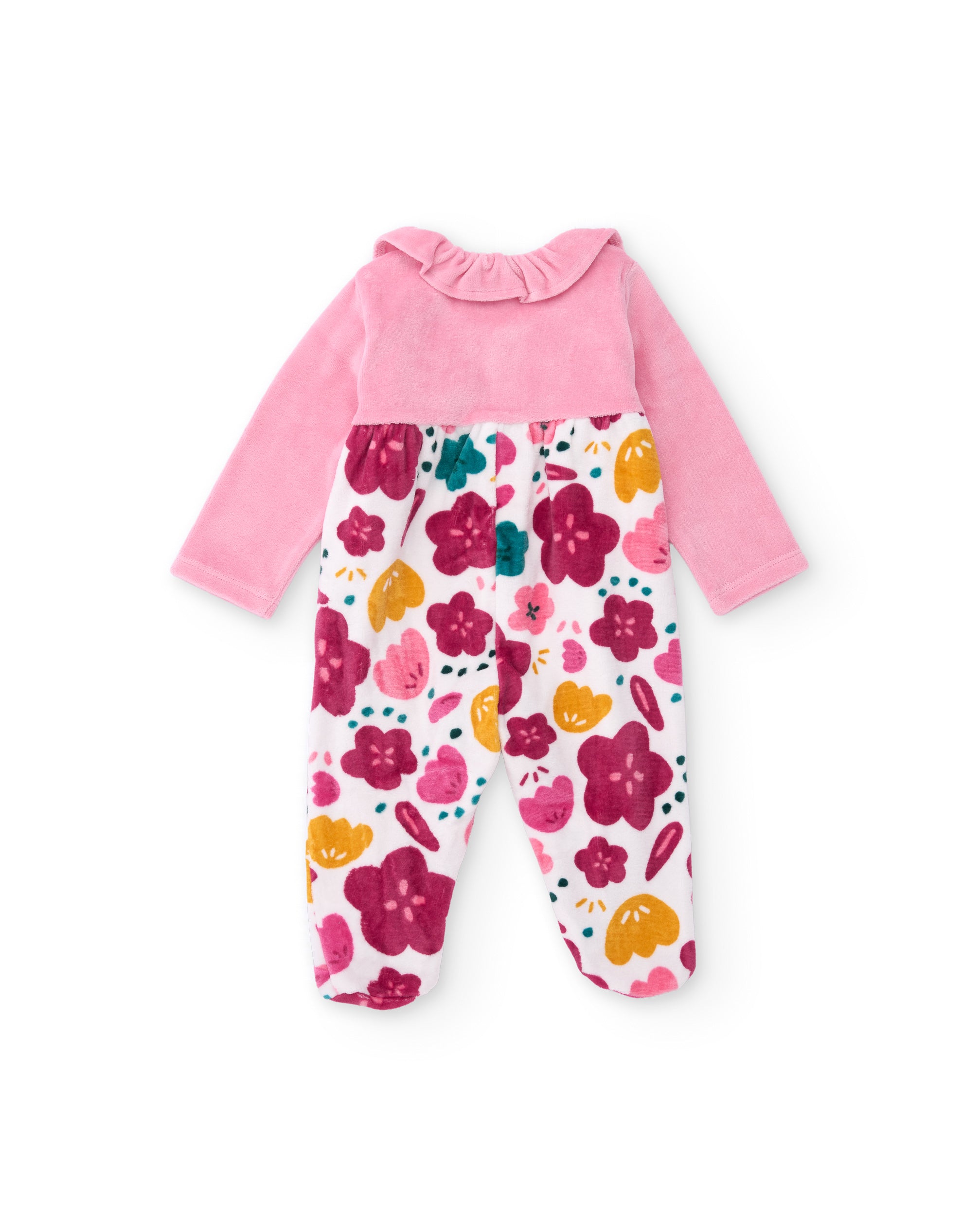 Pelele de punto de bebé con estampado floral