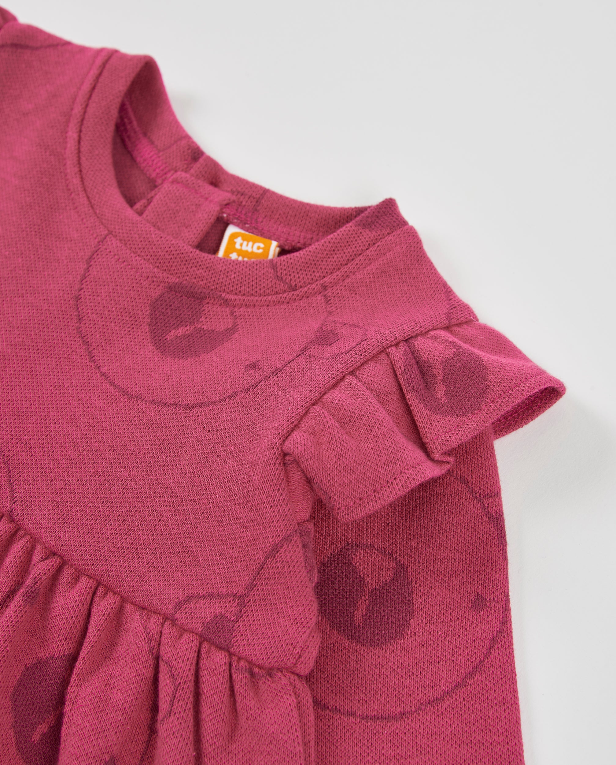 Vestido de felpa de bebé con estampado de osos