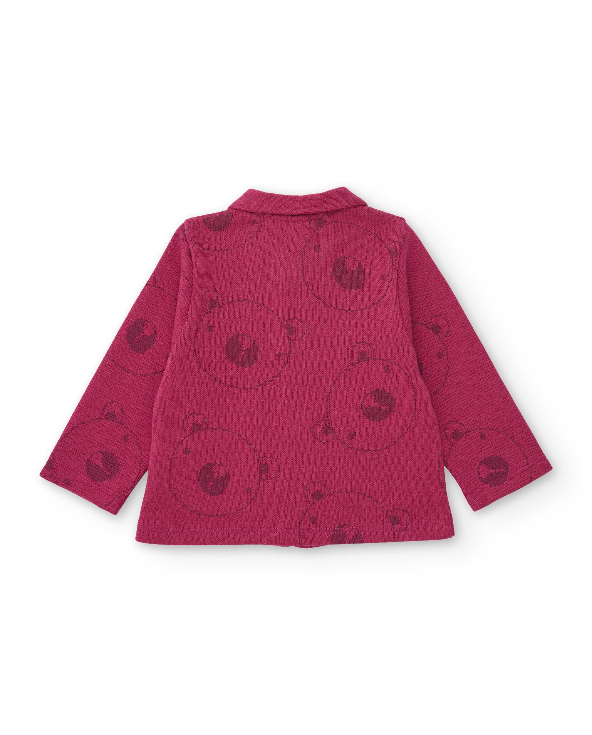 Conjunto de felpa de bebé con chaqueta con cremallera