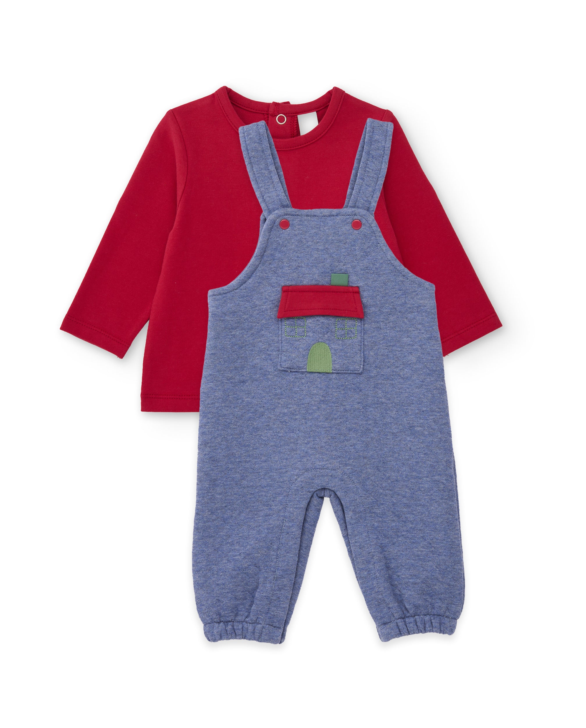 Conjunto de felpa de bebé con camiseta