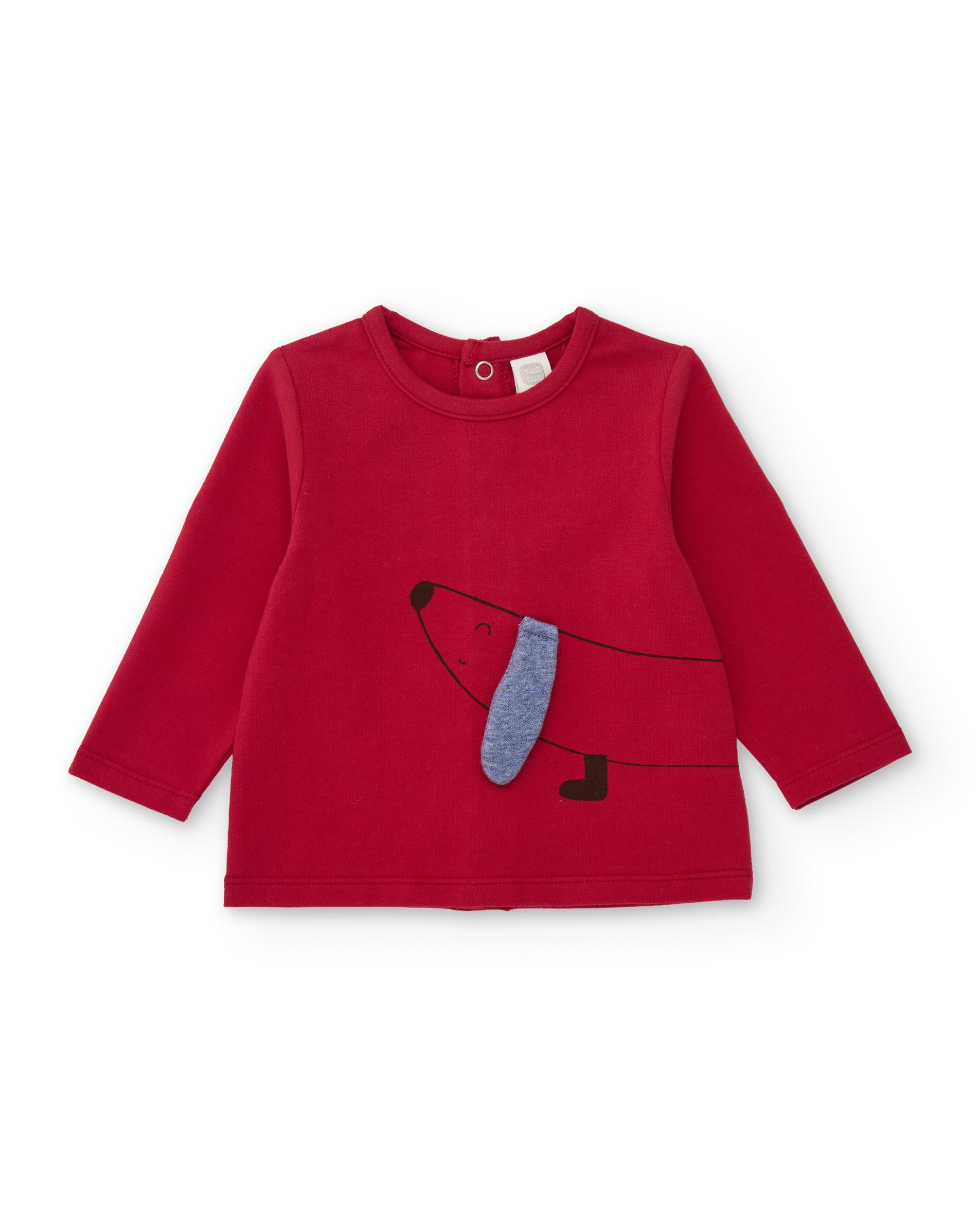 Conjunto de felpa de bebé con ilustración de perrito