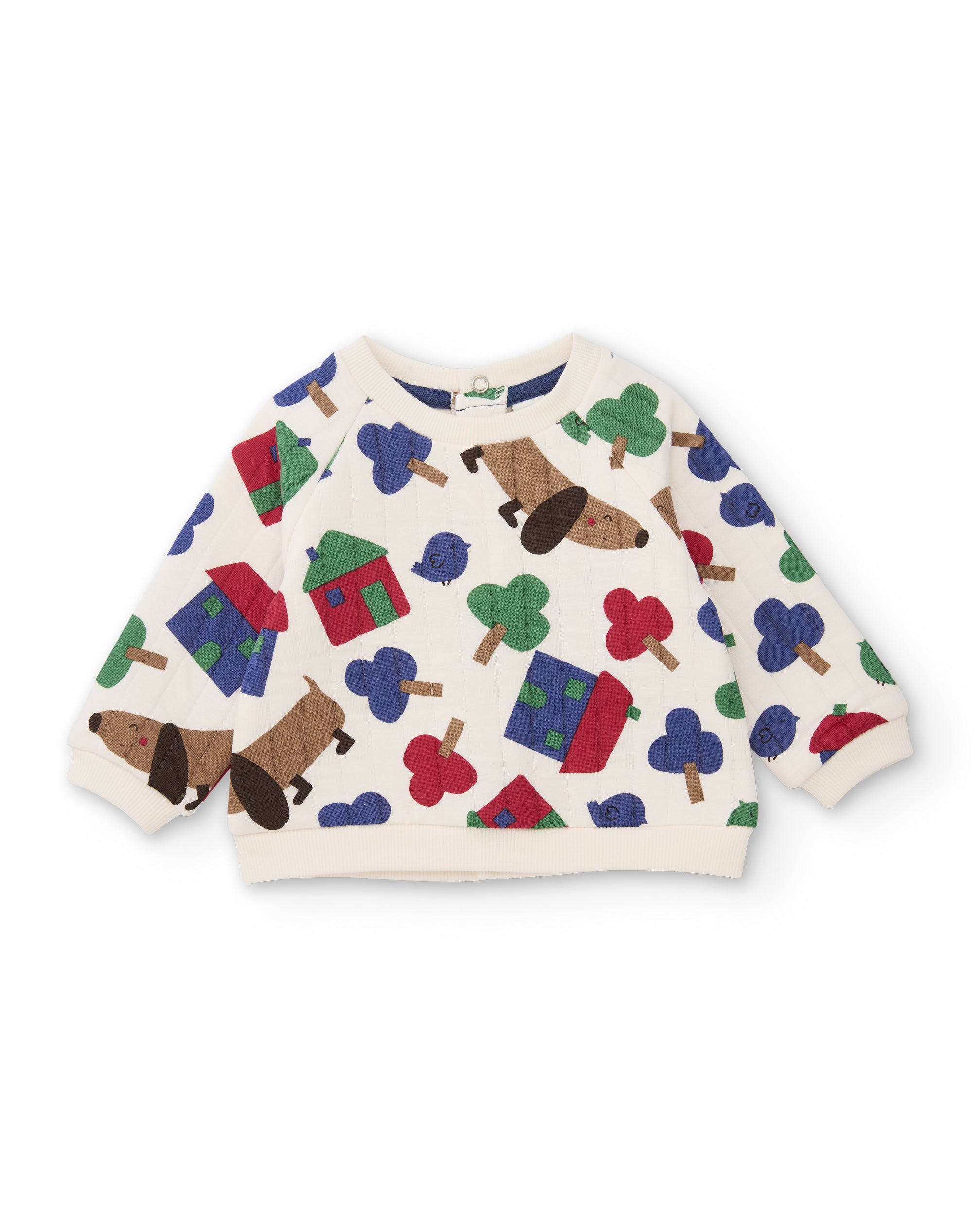 Conjunto de felpa de bebé con estampado de perritos
