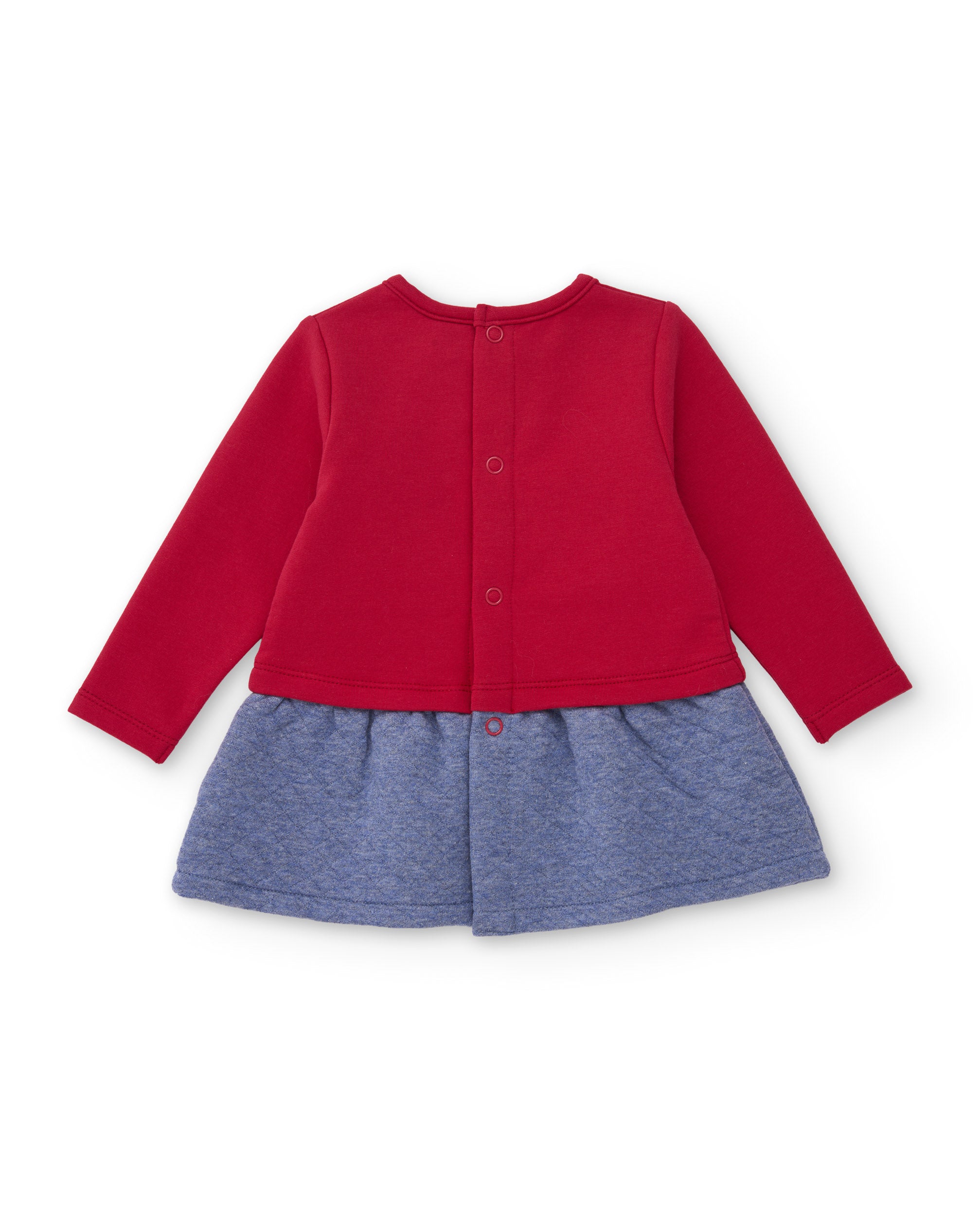 Vestido de felpa de bebé con diseño de perrito