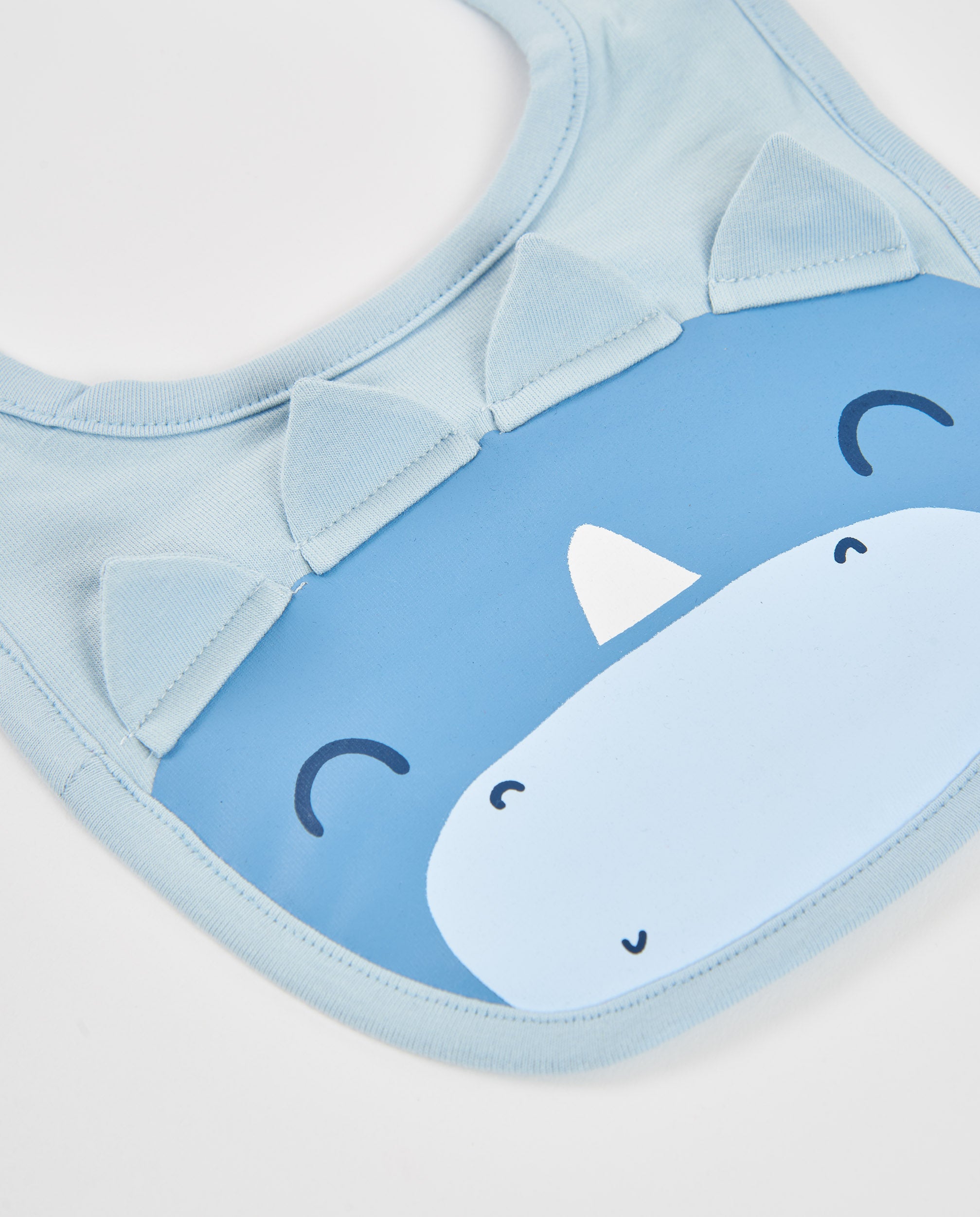 Pack de baberos de bebé de algodón y diseño divertido