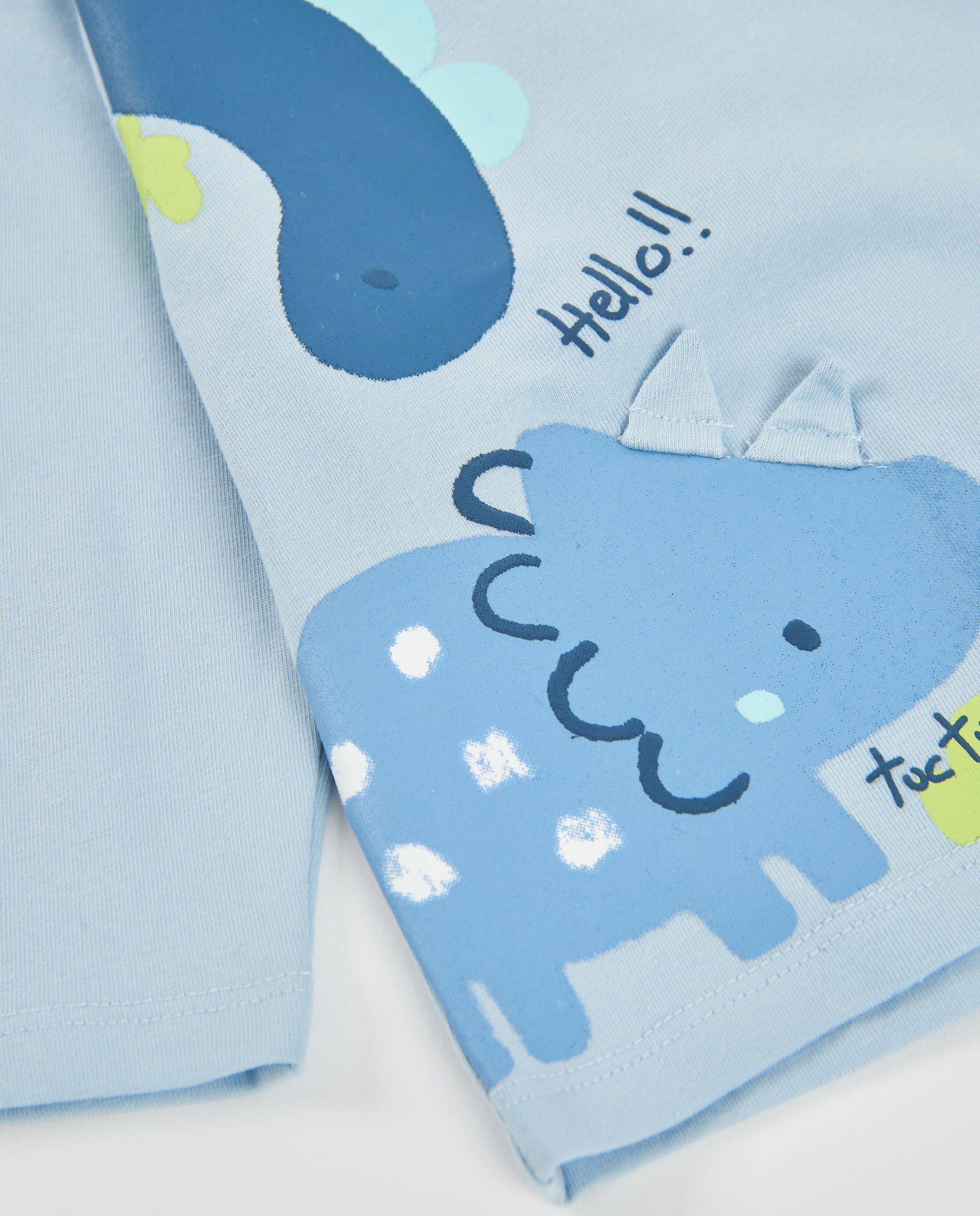 Conjunto de felpa de bebé con estampado de dinosaurios