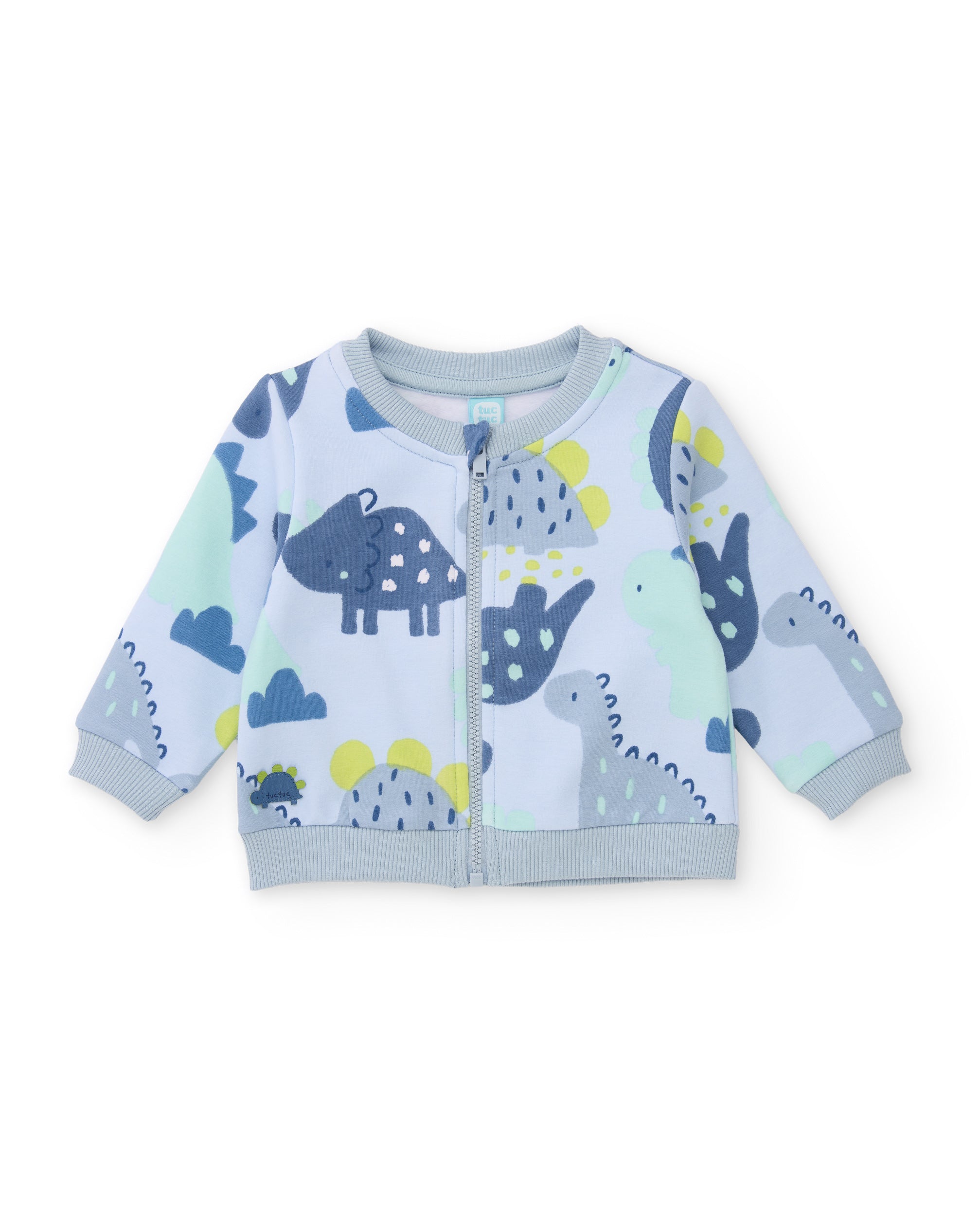 Conjunto de felpa de bebé con chaqueta de cremallera