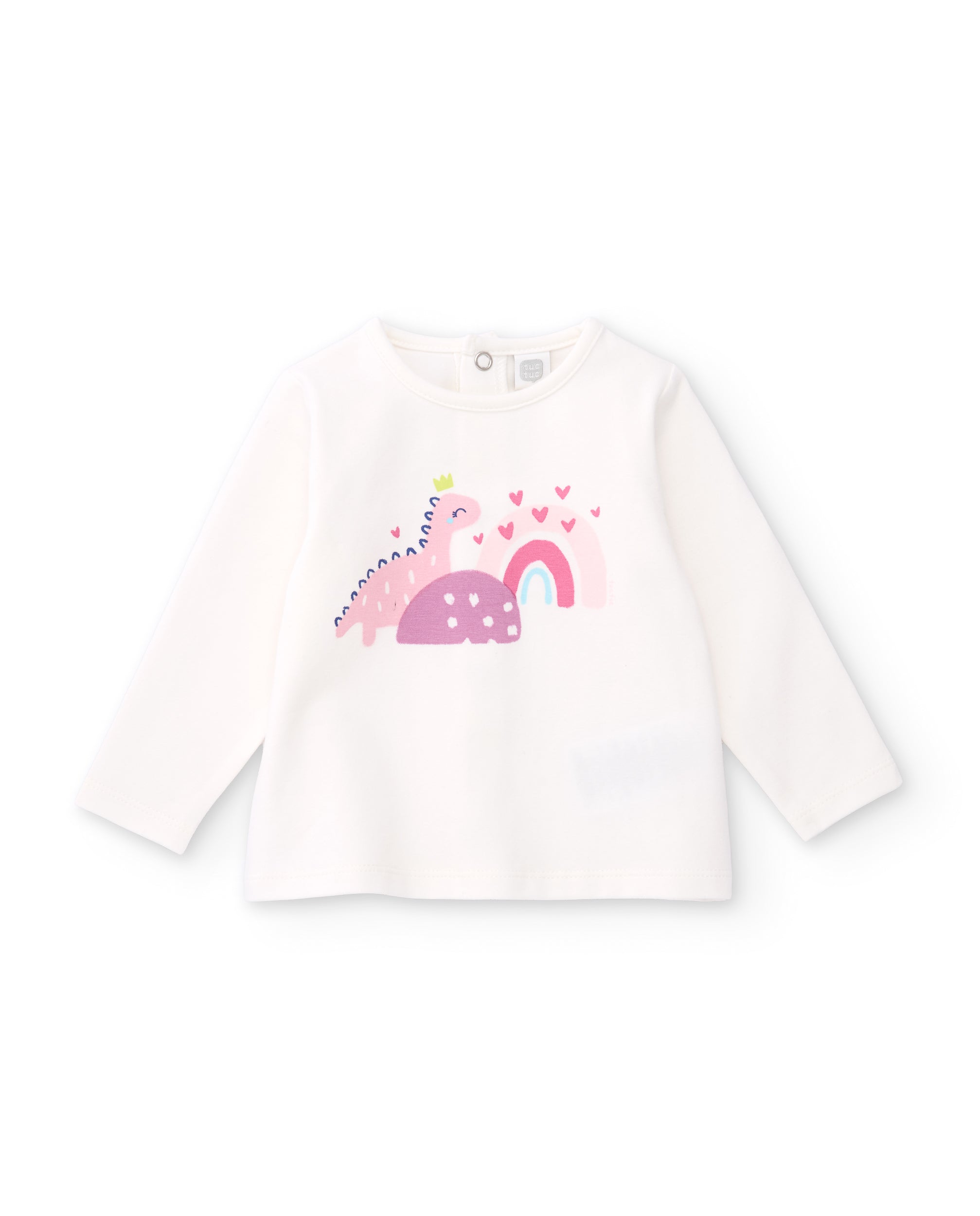 Conjunto de felpa de bebé con estampado de corazones