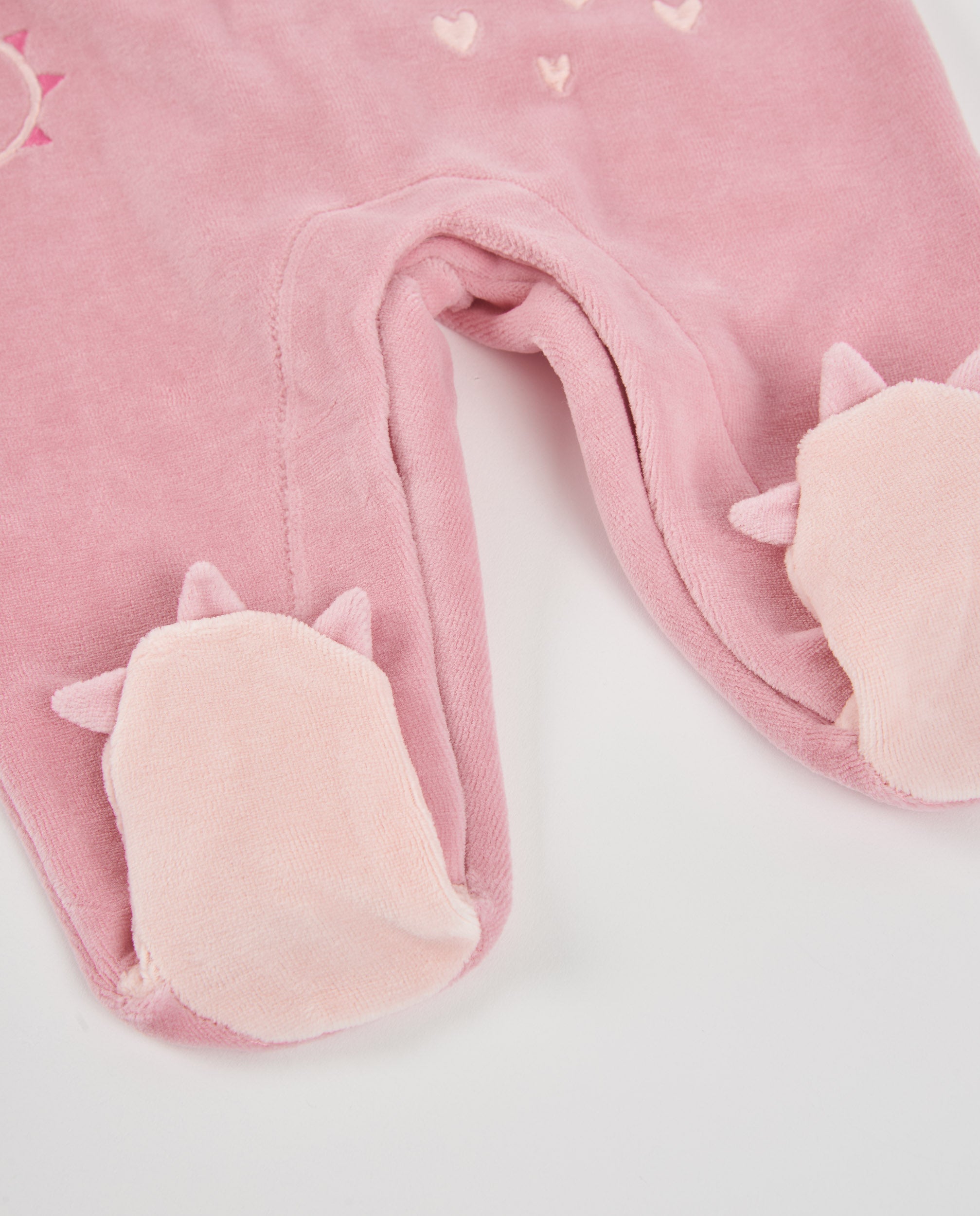 Pelele de felpa de bebé con diseño de dinosaurio