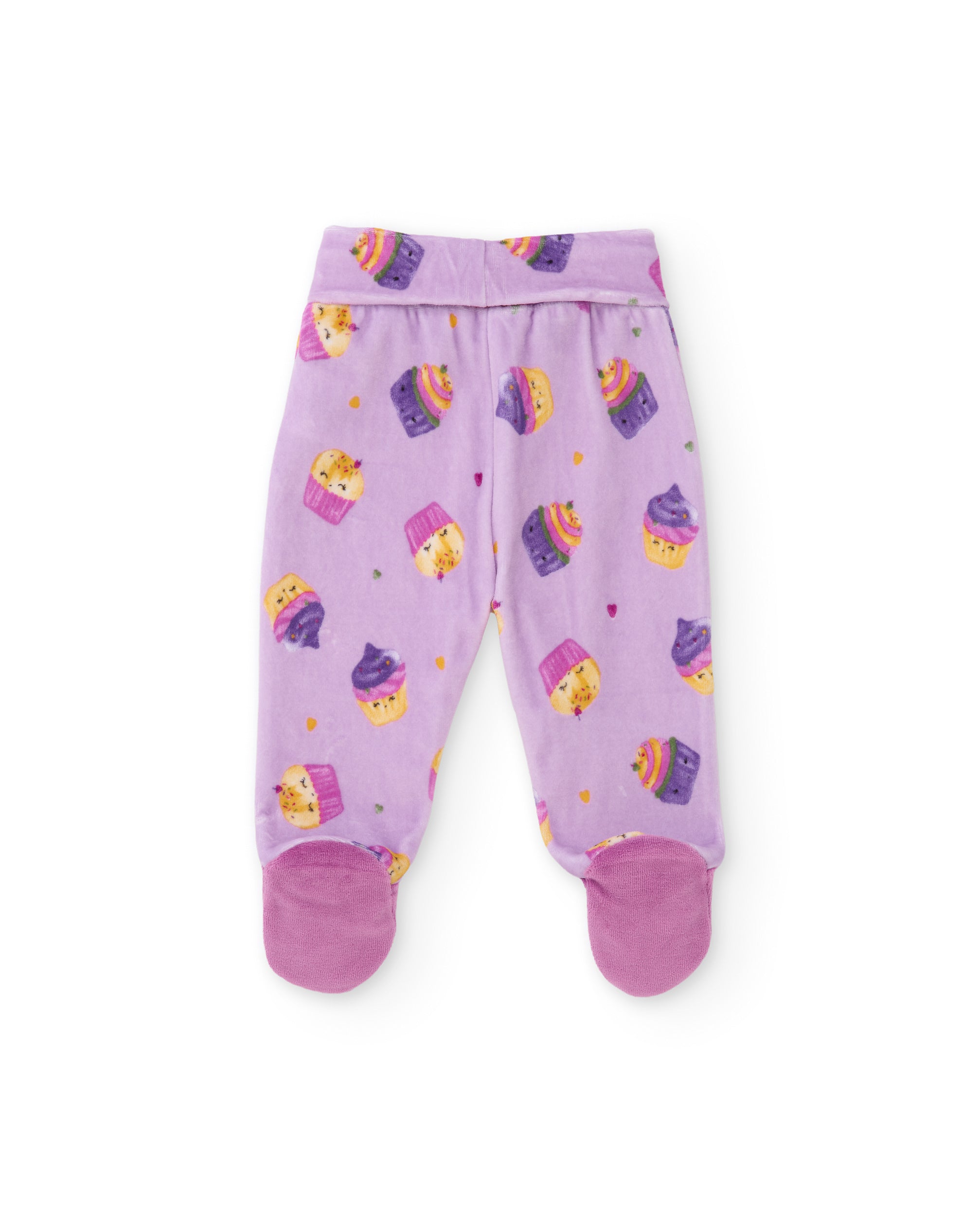 Conjunto de punto de bebé con bordado frontal