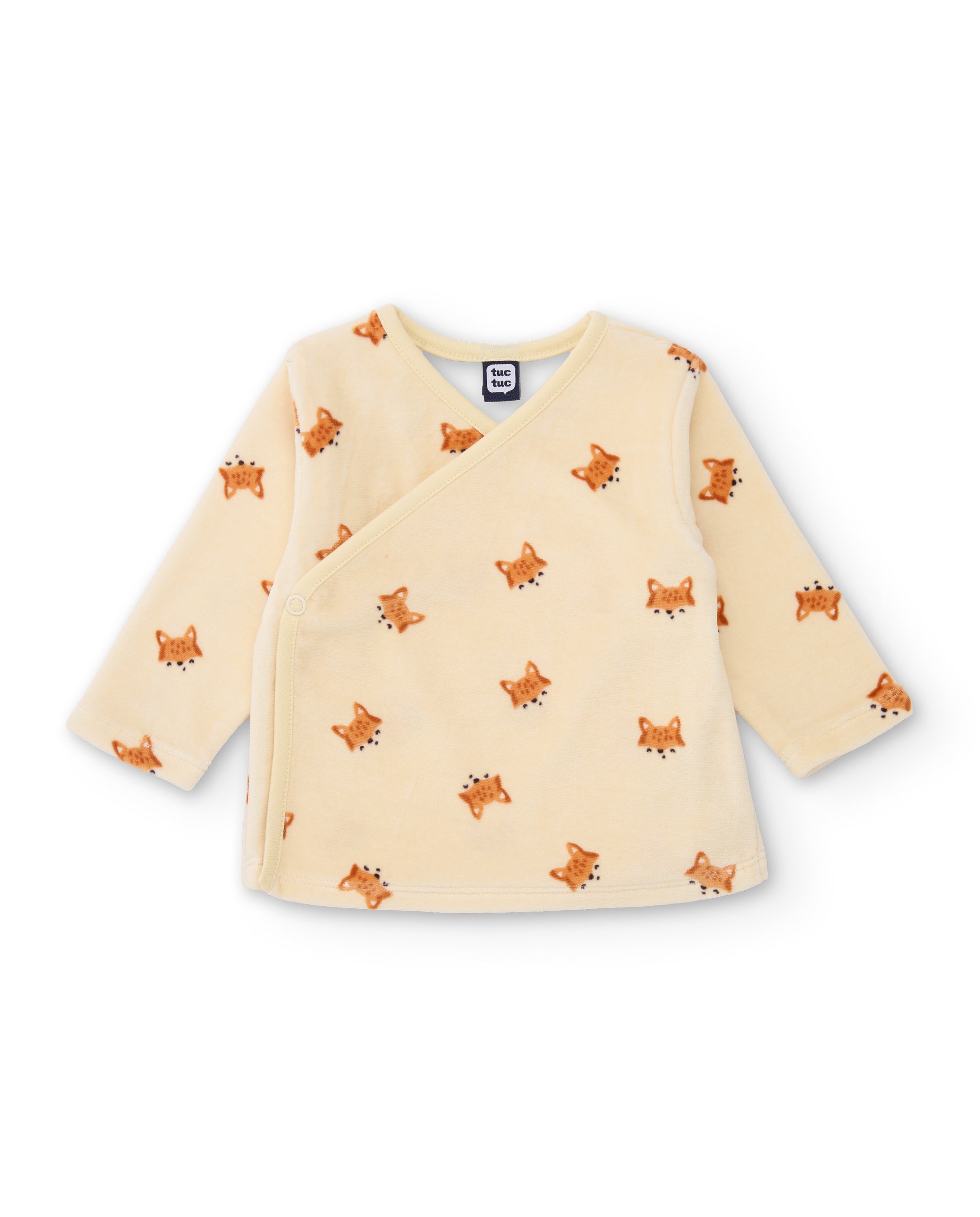 Conjunto de punto de bebé con estampado de zorros
