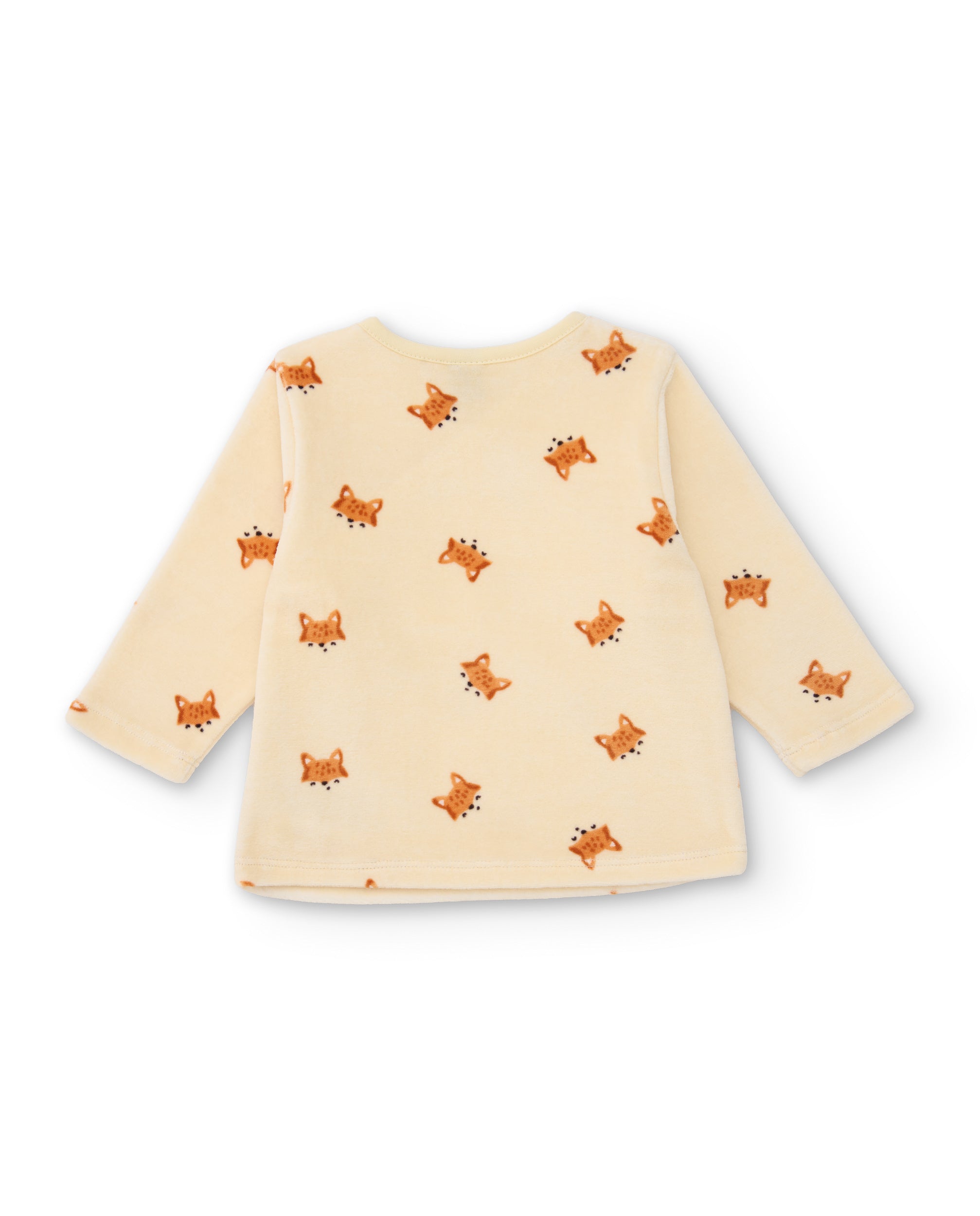 Conjunto de punto de bebé con estampado de zorros