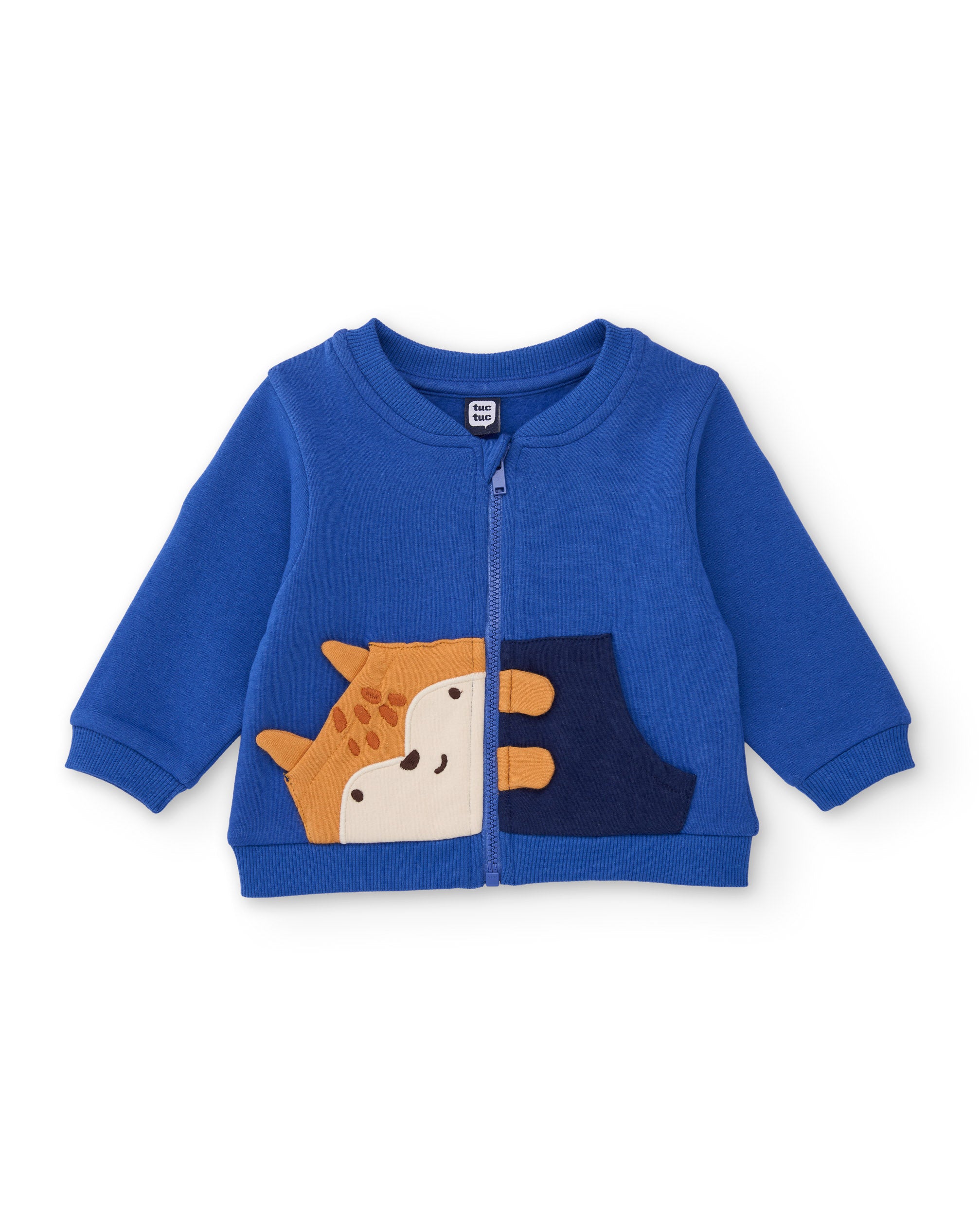 Conjunto de felpa de bebé con sudadera de cremallera
