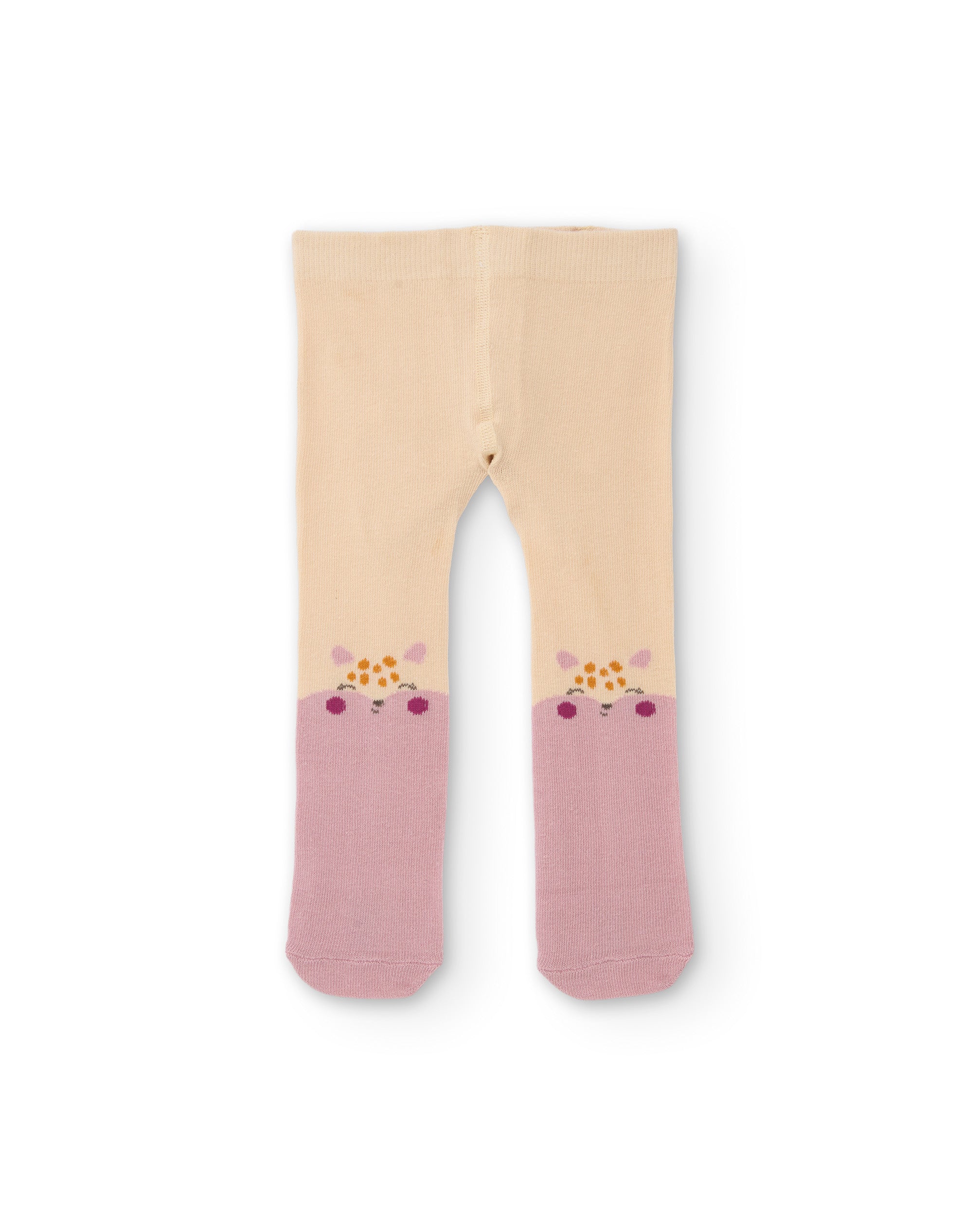 Leotardos de punto de bebé con estampado infantil