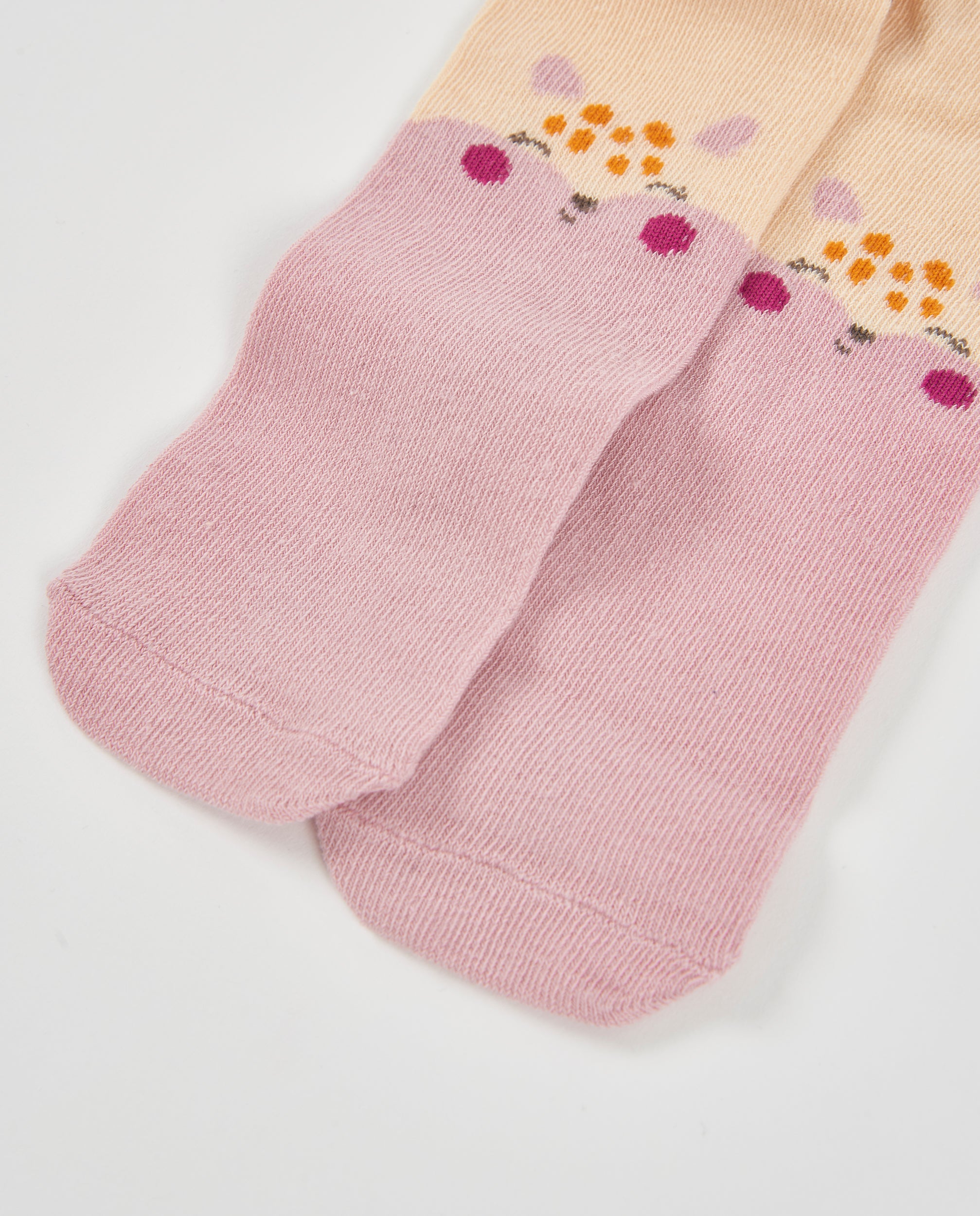 Leotardos de punto de bebé con estampado infantil