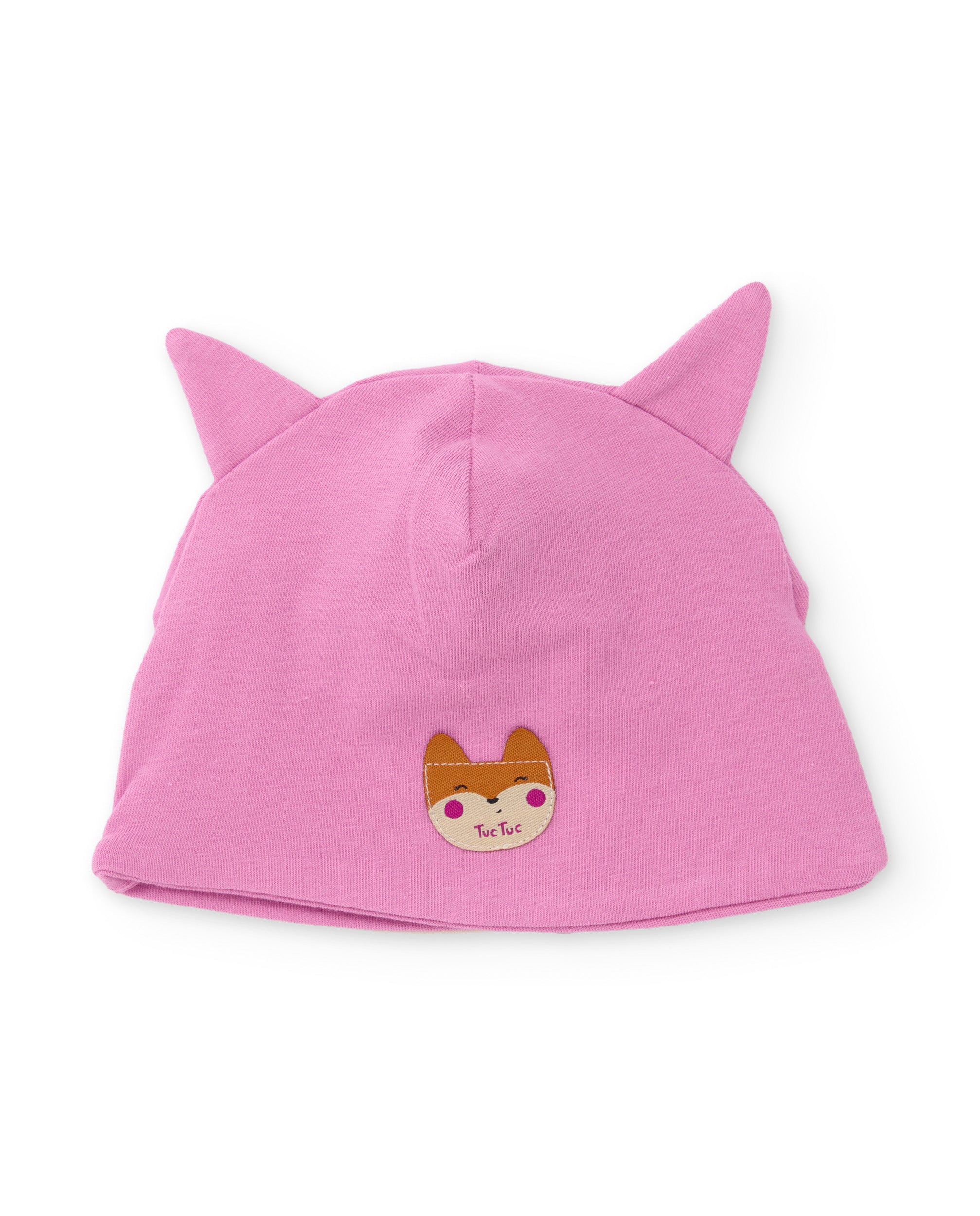 Gorro de bebé de punto con diseño de zorro