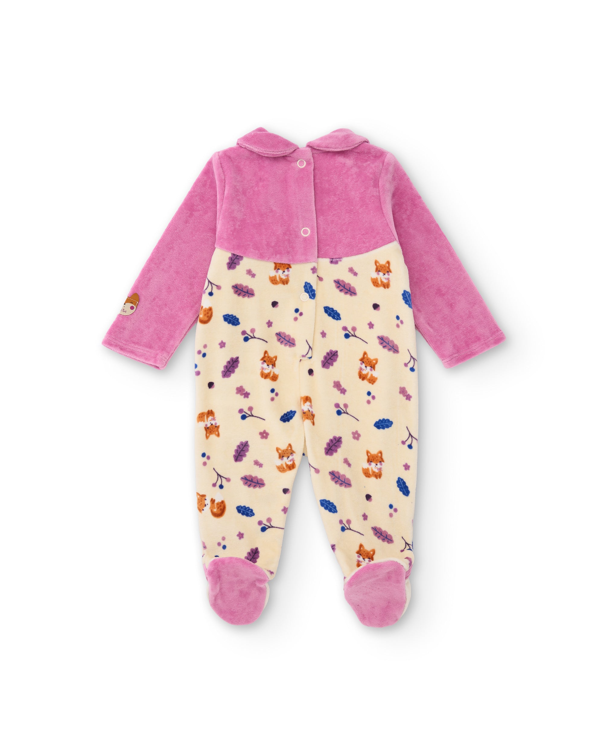 Pelele de punto de bebé con estampado de animalitos