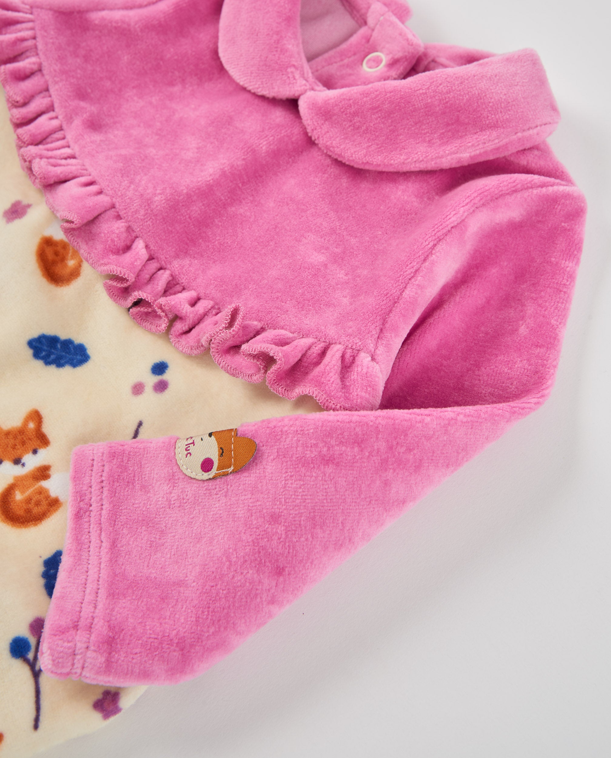 Pelele de punto de bebé con estampado de animalitos