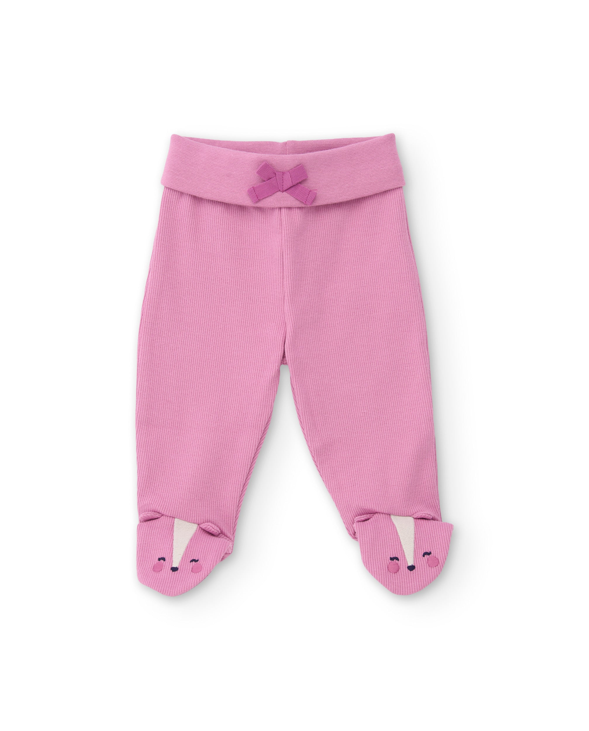 Conjunto de punto de bebé con camiseta estampada