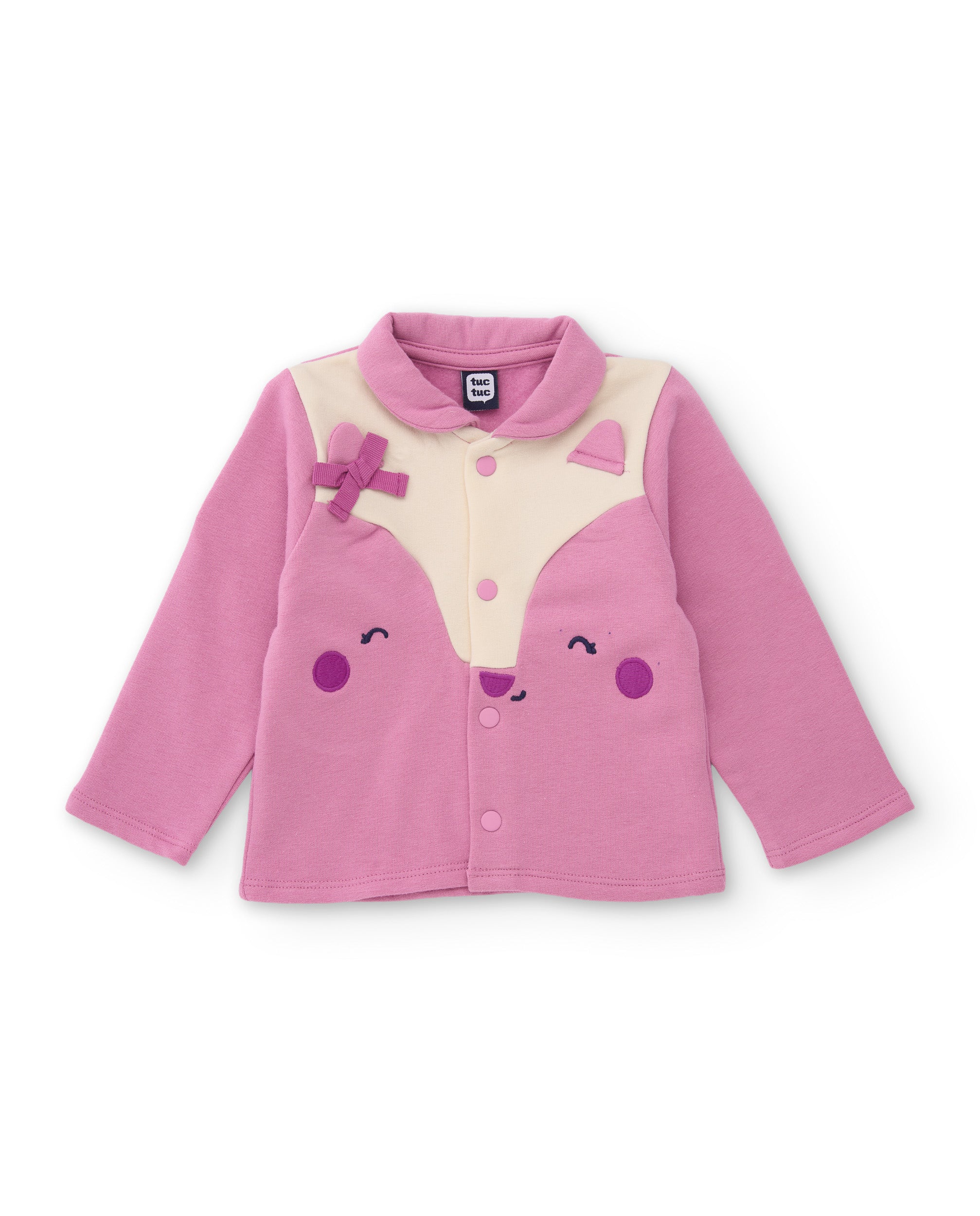Conjunto de felpa de bebé con sudadera estampada