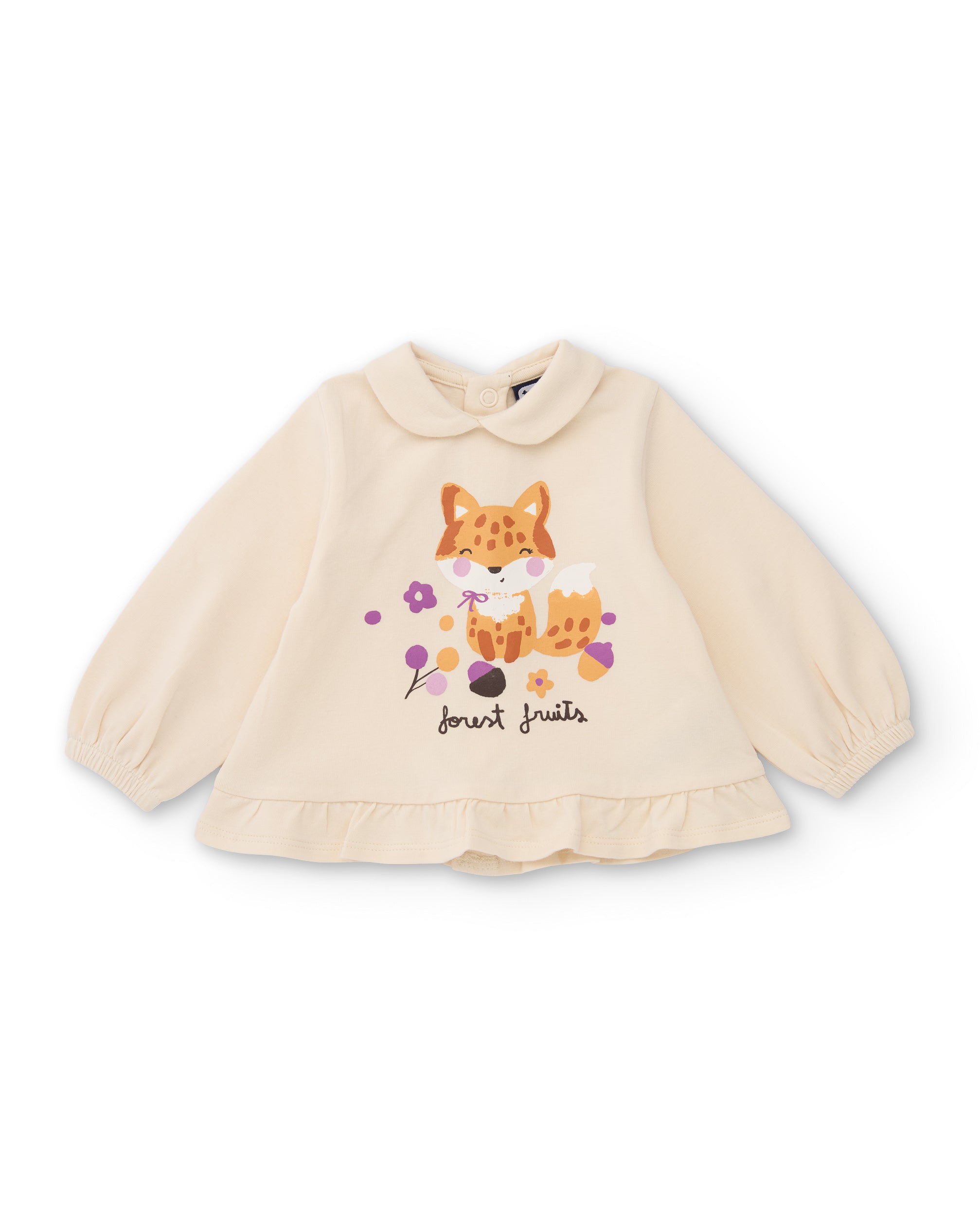 Conjunto de felpa de bebé con sudadera estampada