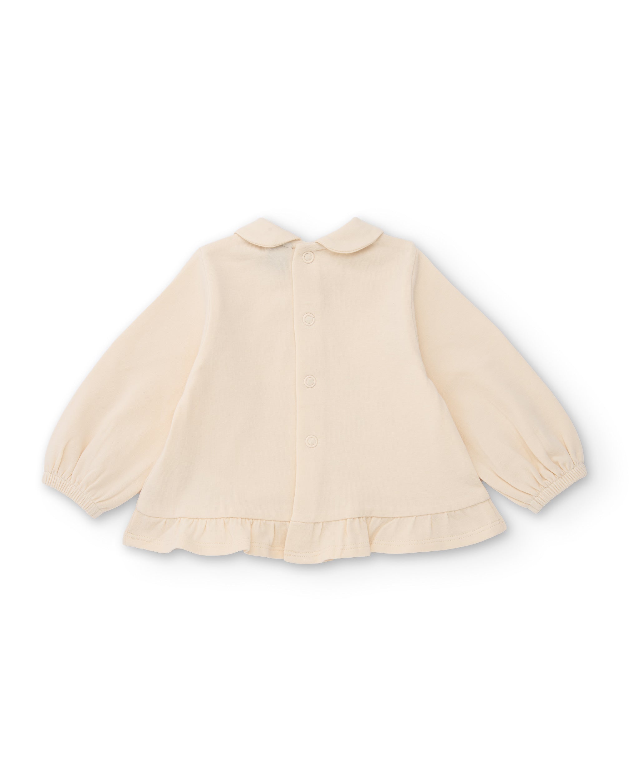 Conjunto de felpa de bebé con sudadera estampada