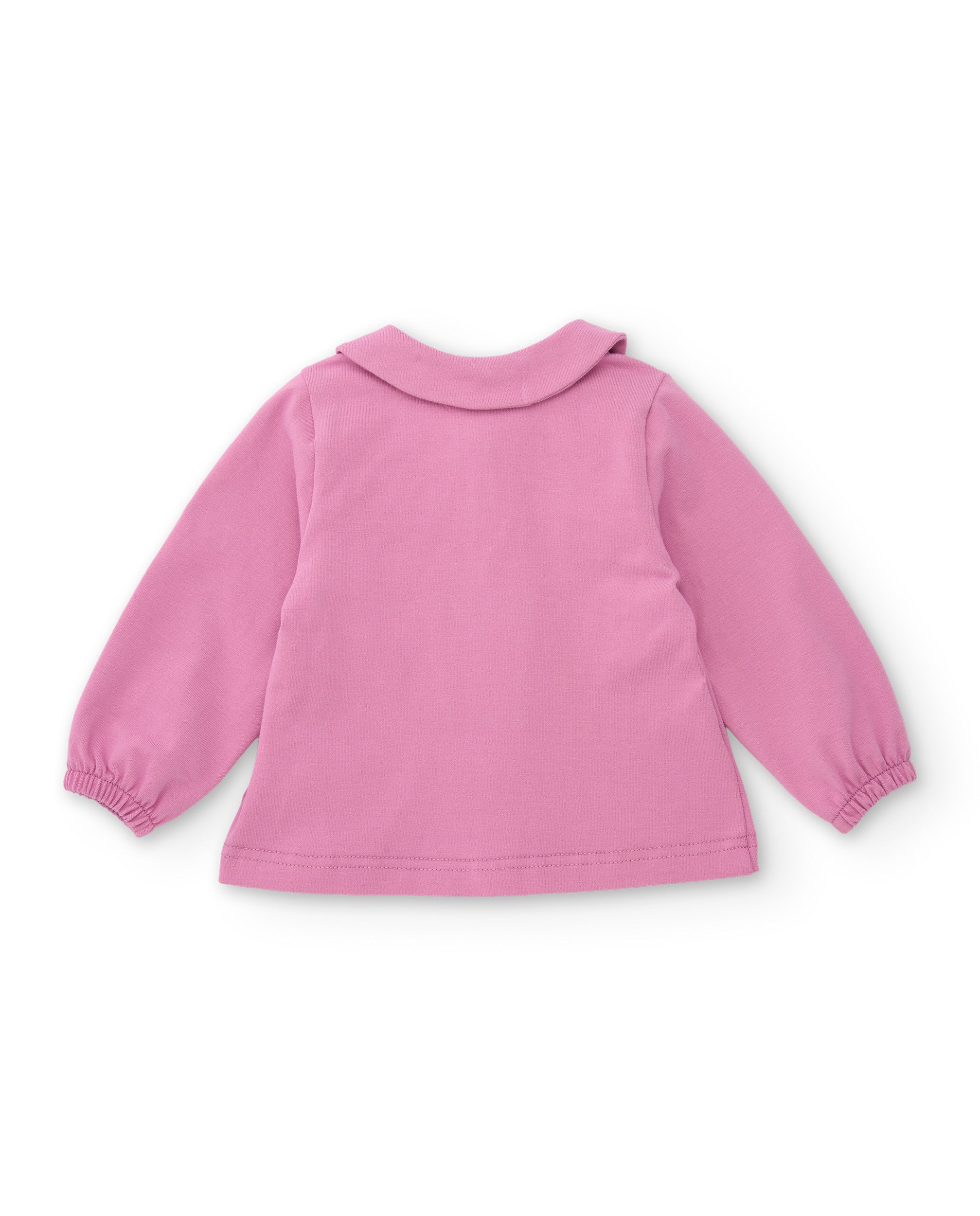 Conjunto de punto de bebé con camiseta de cuello redondo