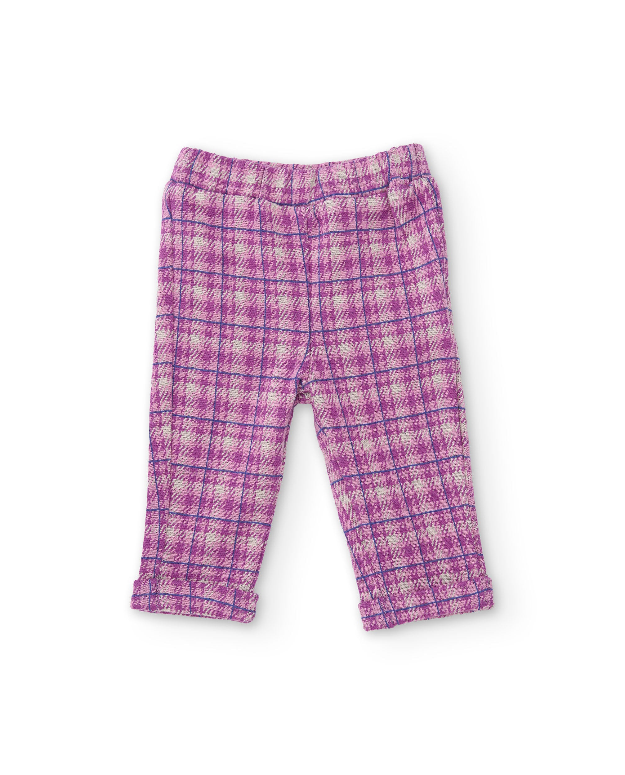 Conjunto de bebé con blusa de volantes de tela plana y pantalón de punto