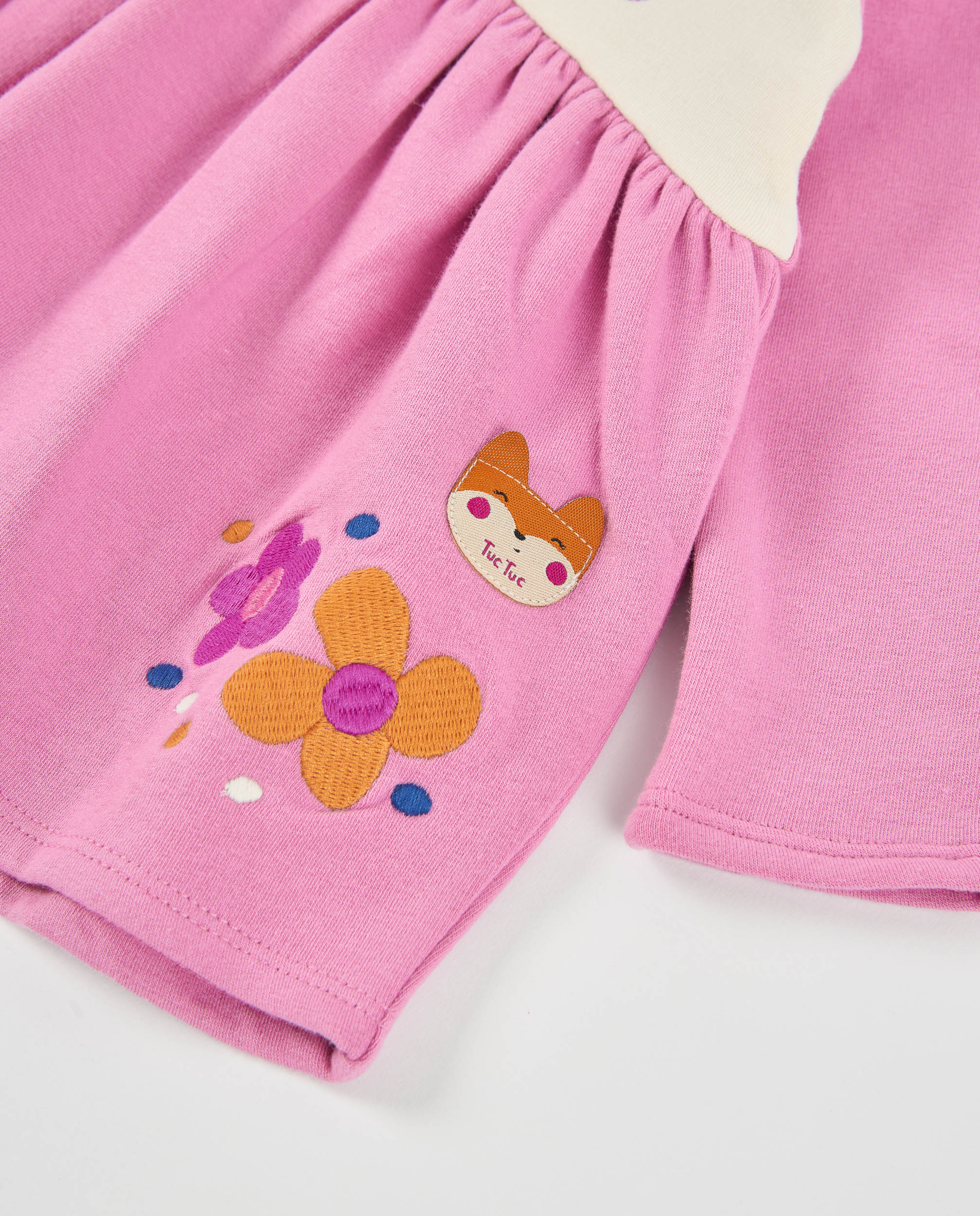Vestido de felpa de bebé con estampado de animales