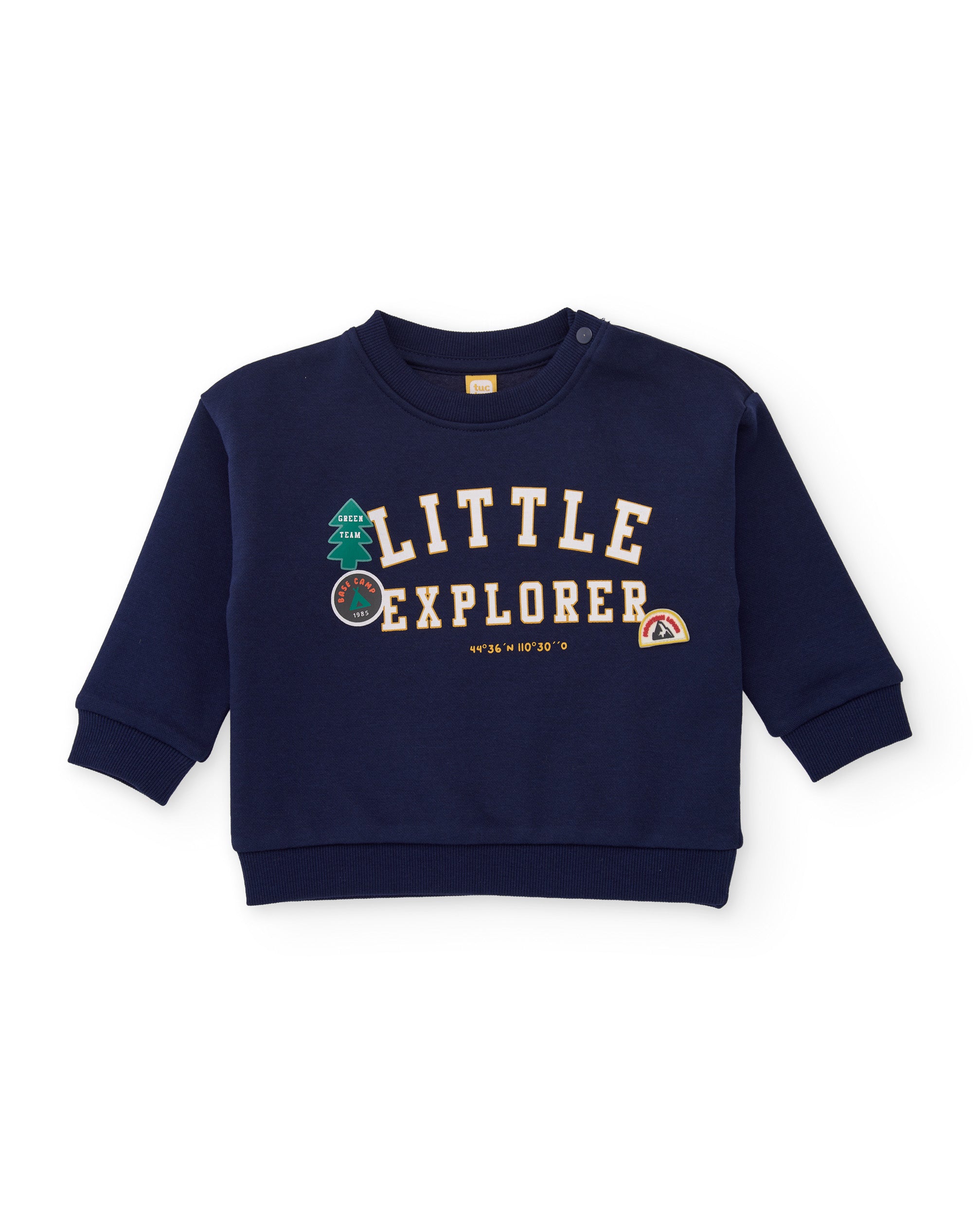 Sudadera de niño de felpa con estampado frontal
