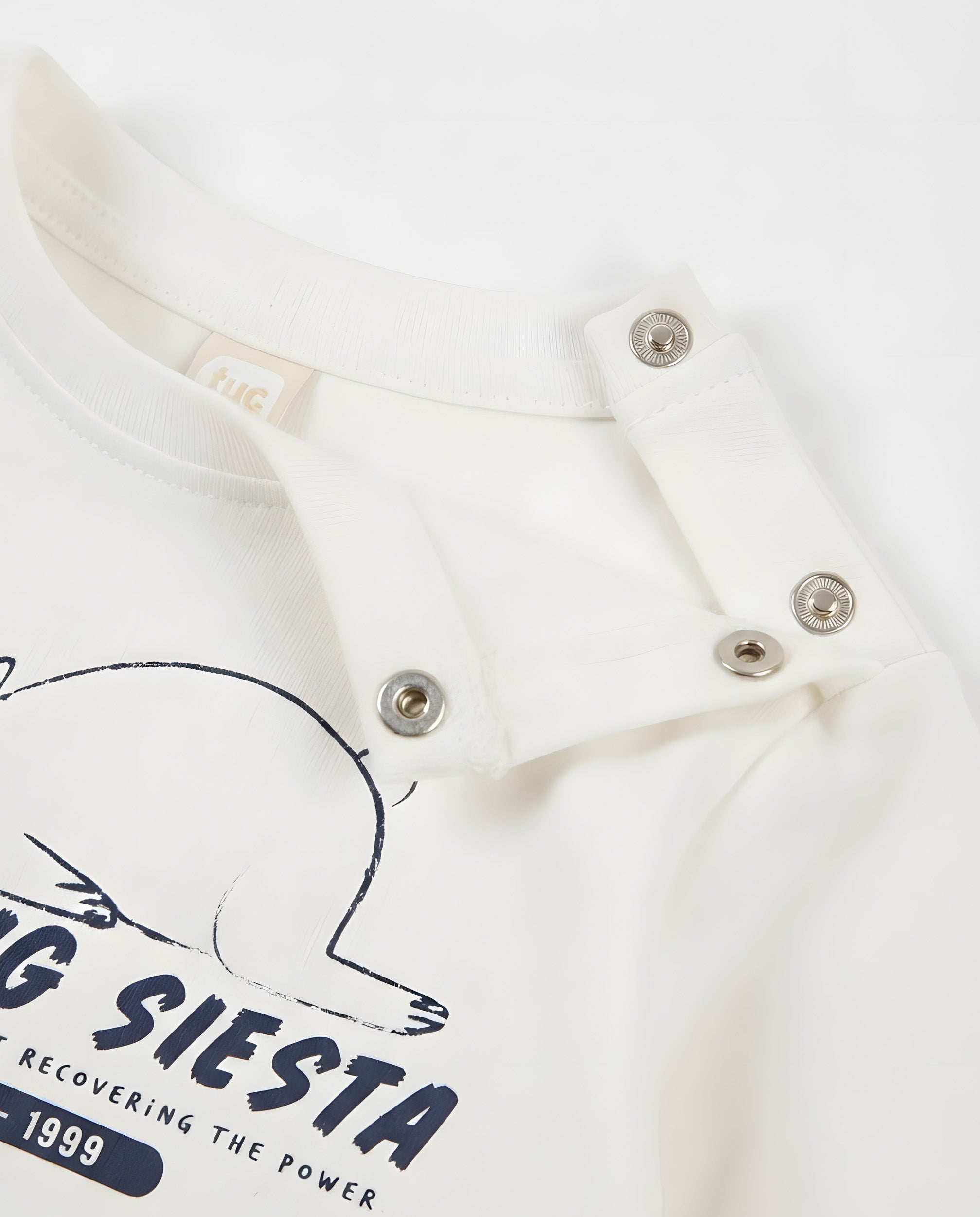 Camiseta de niño de punto con estampado de oso y tacto suave