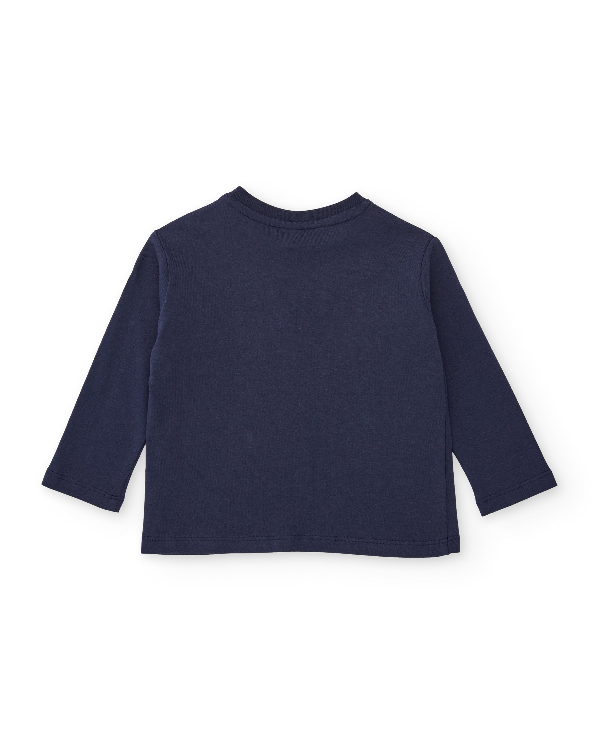 Camiseta de niño de punto con manga larga y estampado de aventura
