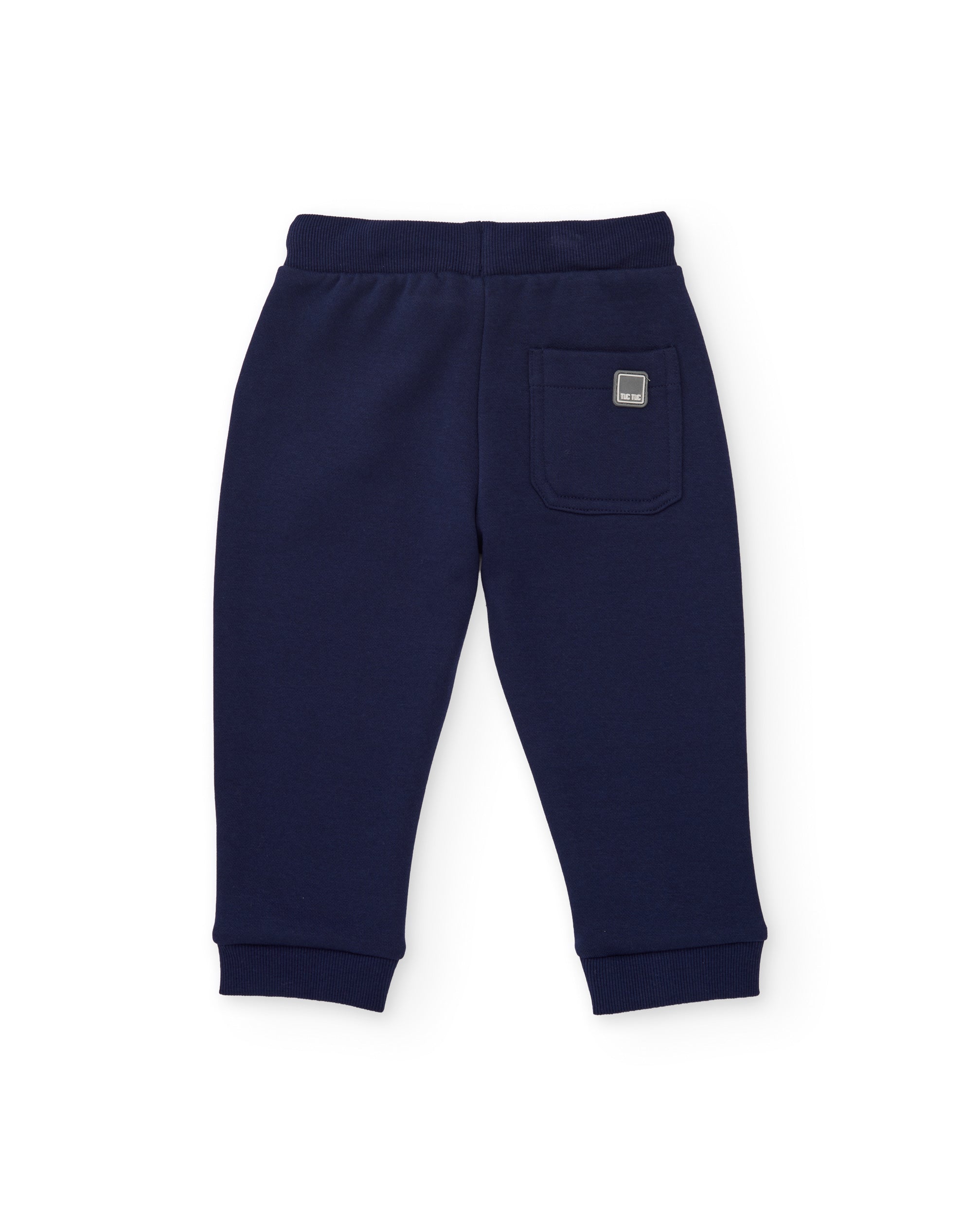 Pantalón de niño de felpa con cordón ajustable