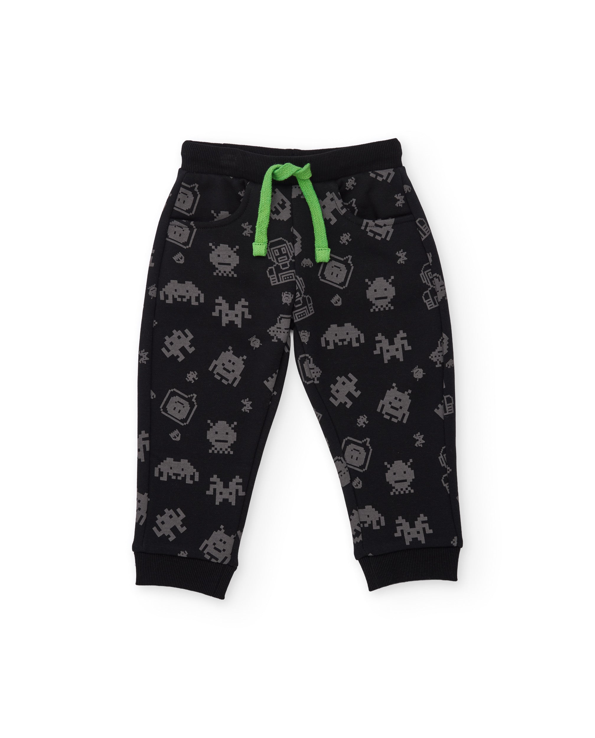 Pantalón de niño de felpa con estampado divertido