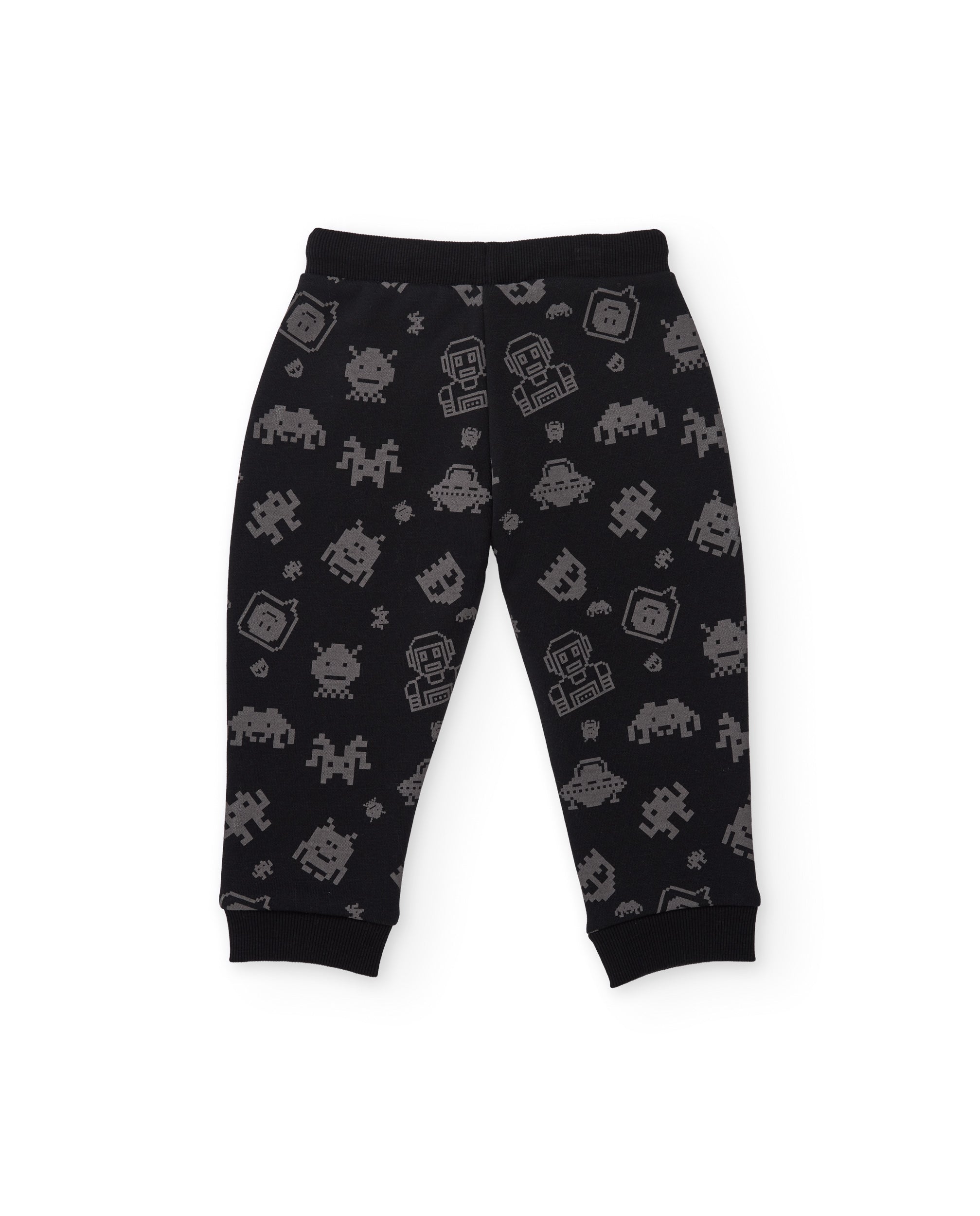 Pantalón de niño de felpa con estampado divertido