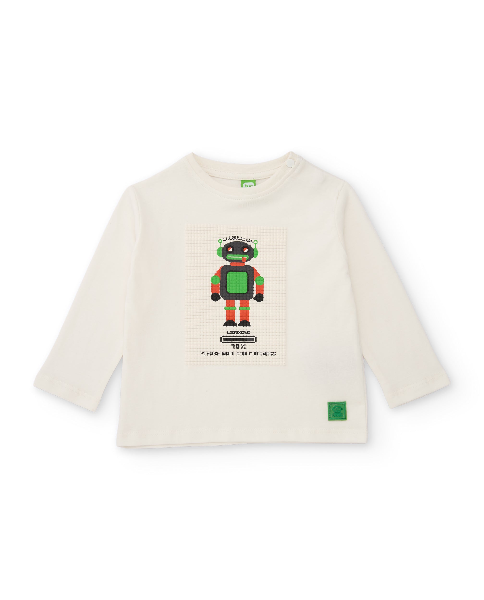 Camiseta de niño de punto con estampado de robot