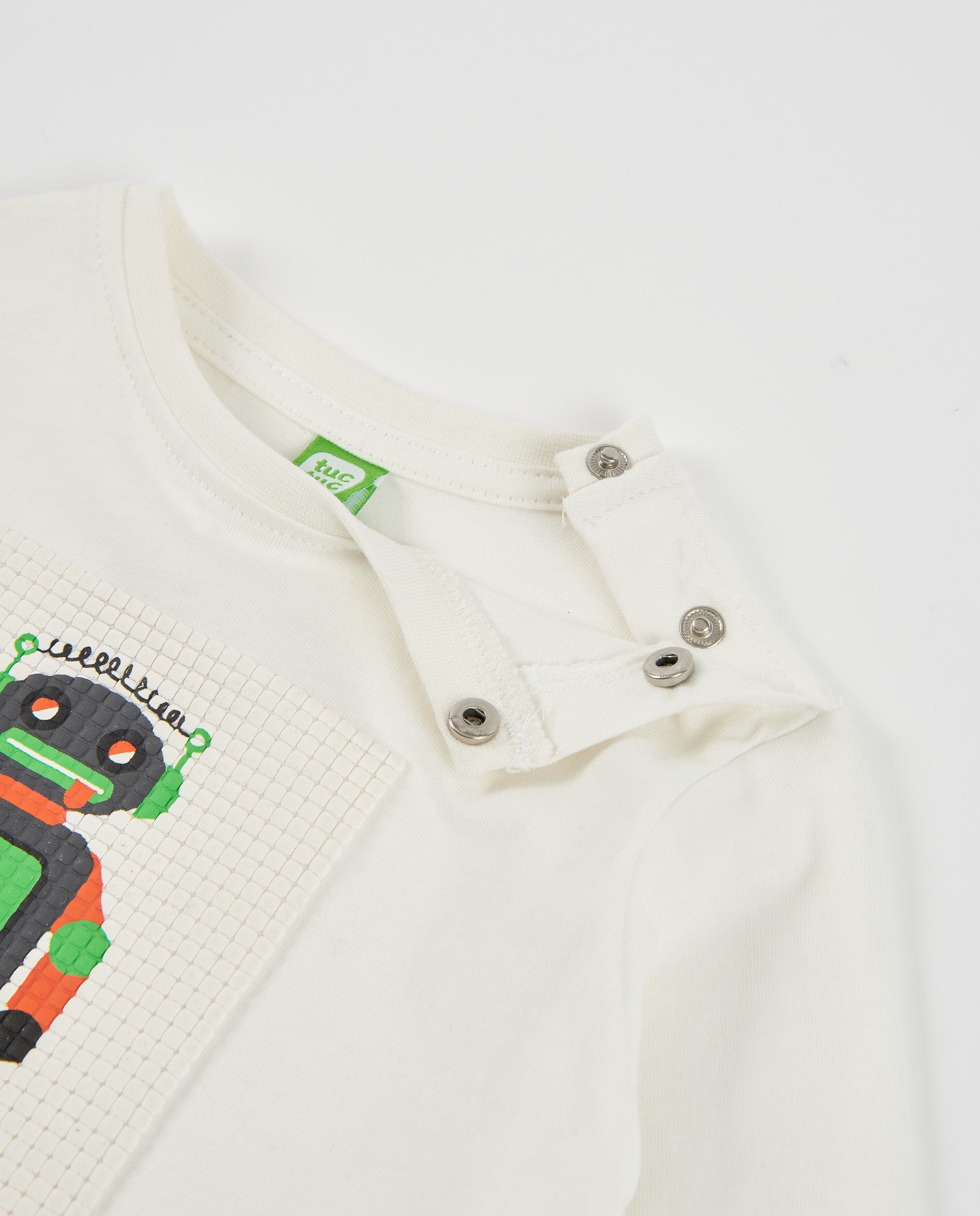 Camiseta de niño de punto con estampado de robot