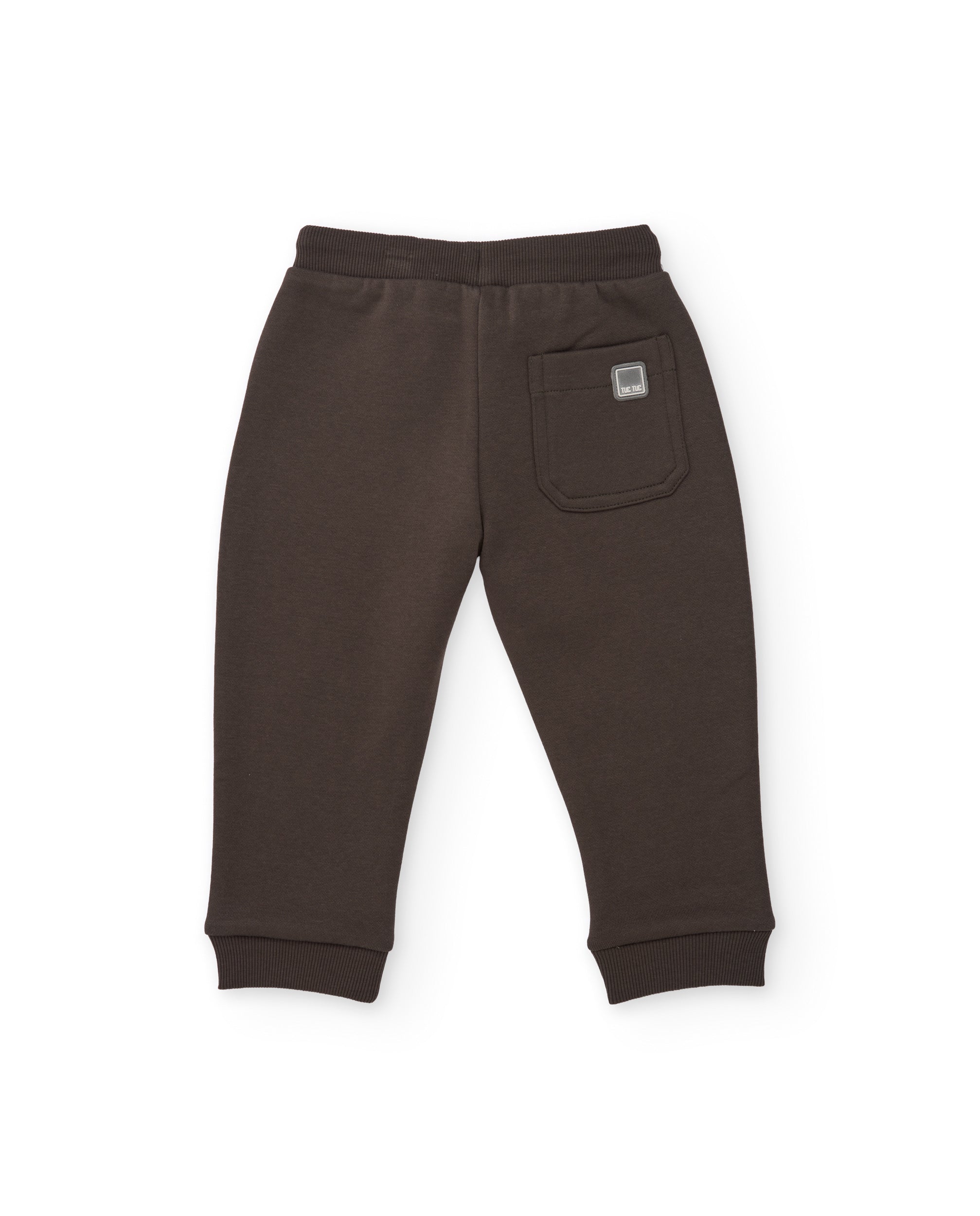 Pantalón de niño de felpa con cintura ajustable y tacto suave
