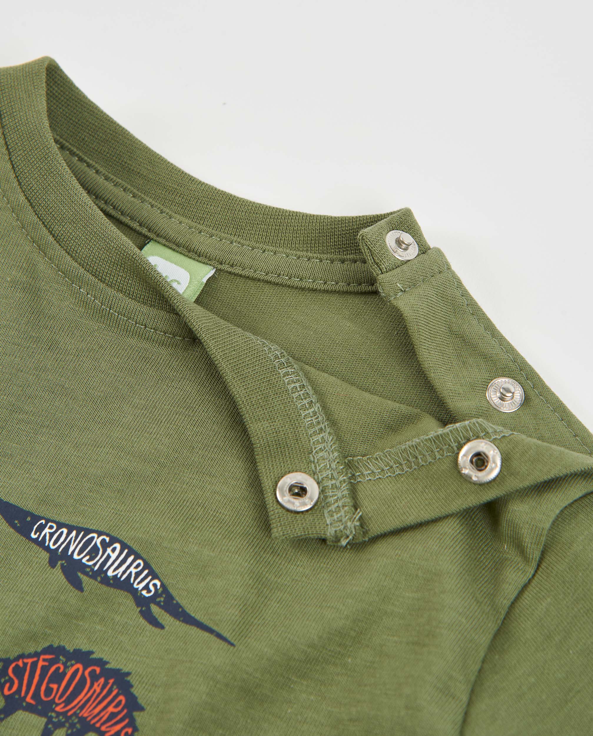 Camiseta de niño de punto con estampado de dinosaurios