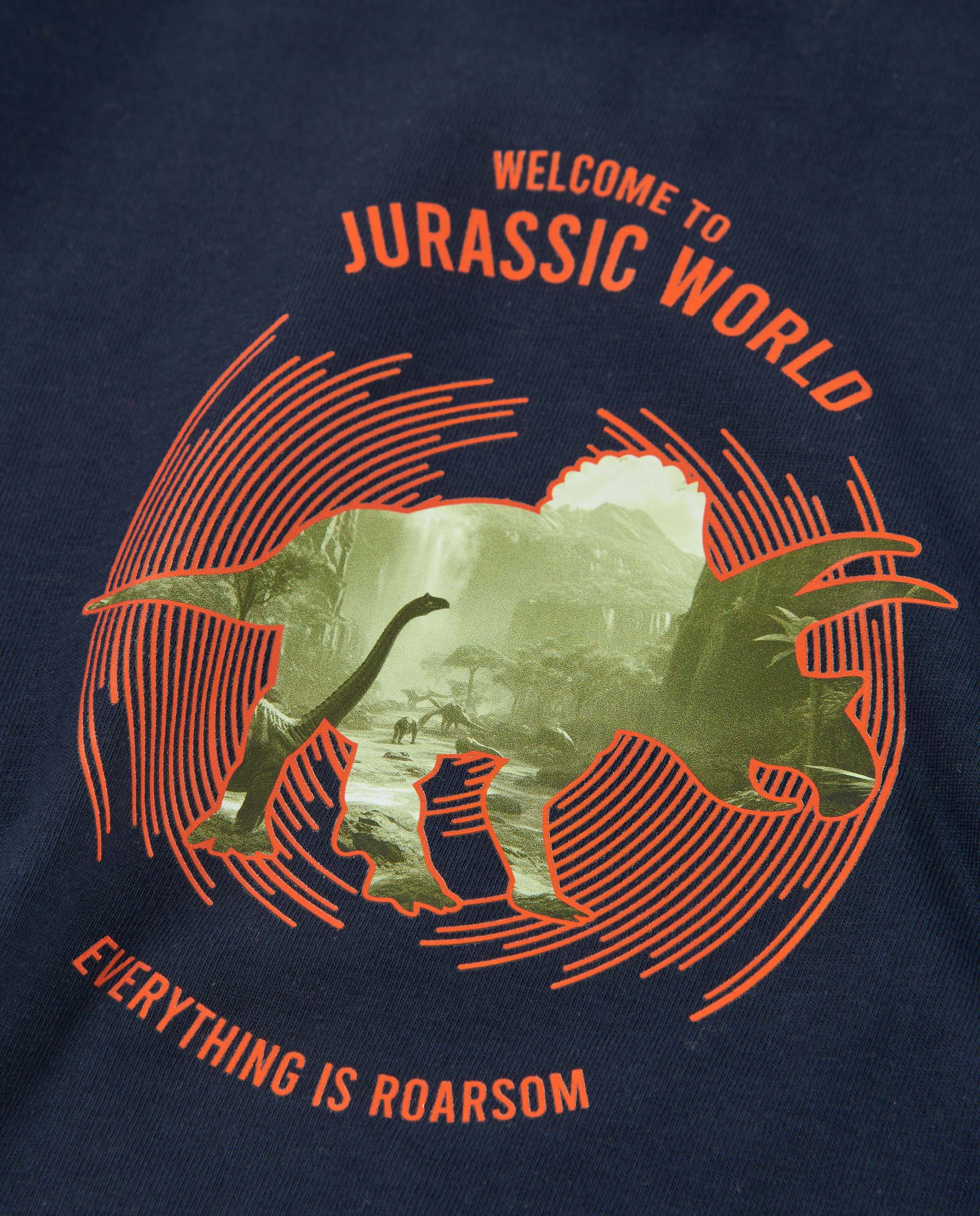 Camiseta de niño de punto con estampado jurásico