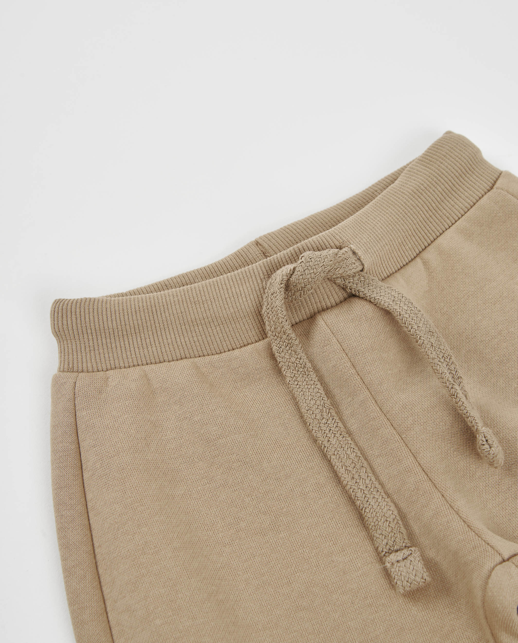 Pantalón de niño de felpa con puños canale y cordón